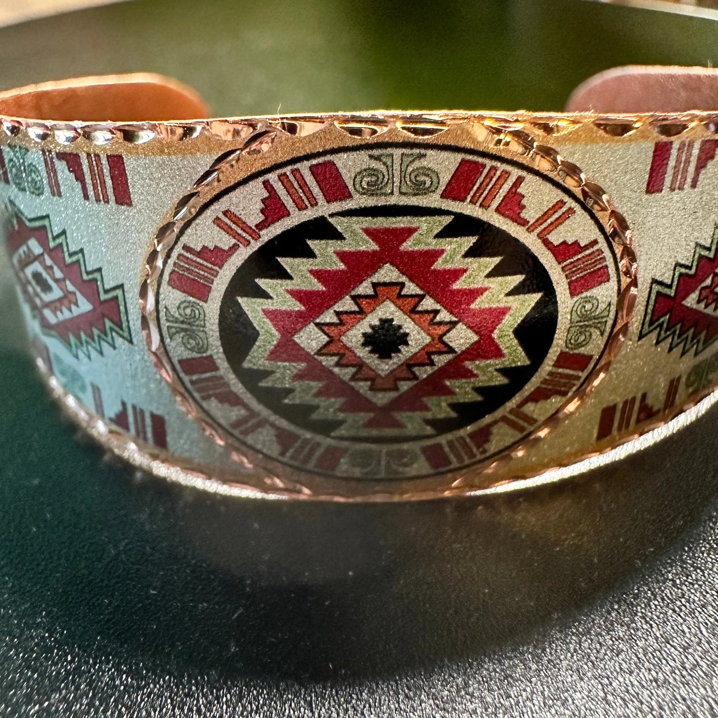 Handmade Boho Native American Cuff Bracelet, Southwest Native Bracelet, Gift Box - Silver Elegant