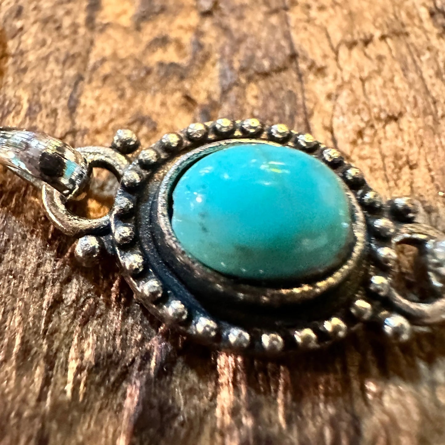 Handcrafted Boho Western Chic Turquoise Stone Link Bracelet, Adjustable, Gift Box - Silver Elegant