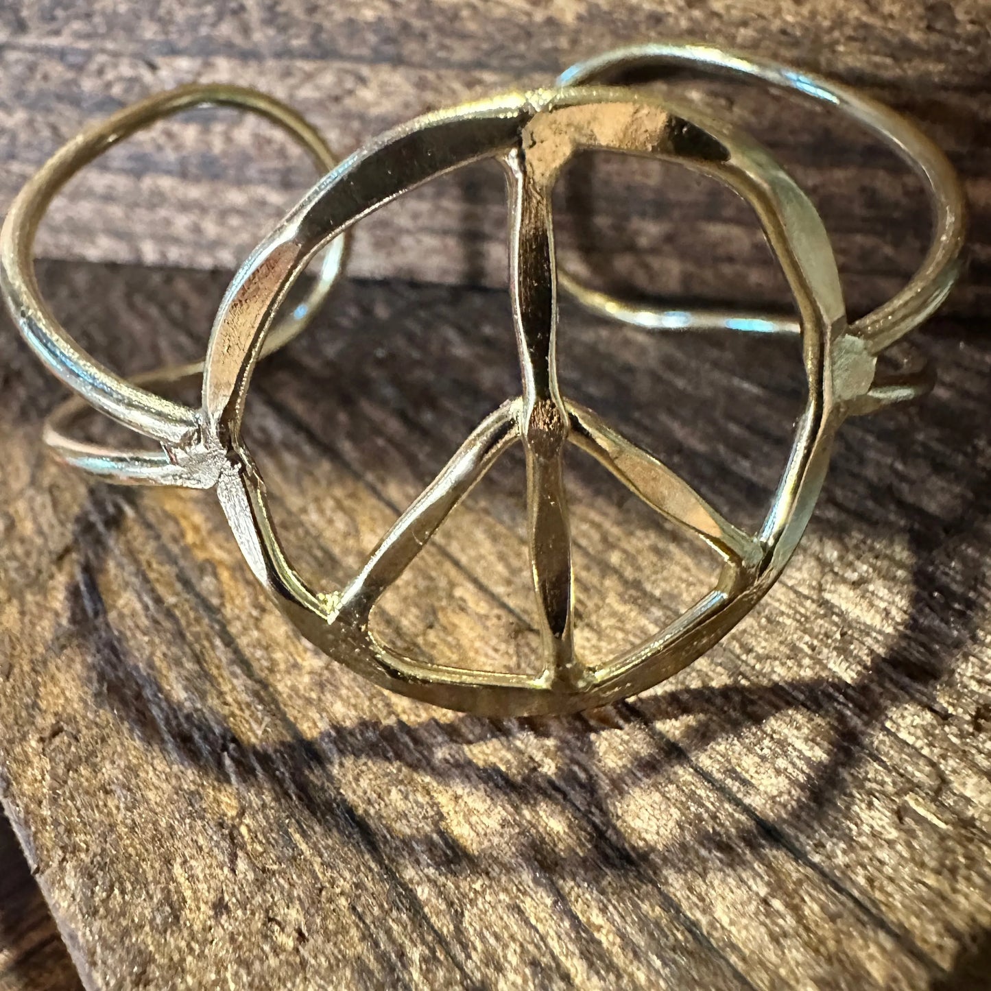 Handmade Artesian Hippie Wide Cuff Bracelet Bangle, Gold Plated, Gift Box - Silver Elegant