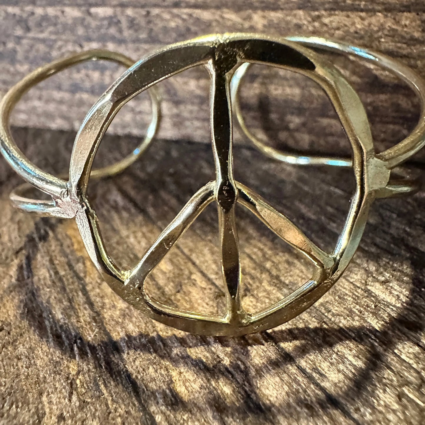 Handmade Artesian Hippie Wide Cuff Bracelet Bangle, Gold Plated, Gift Box - Silver Elegant