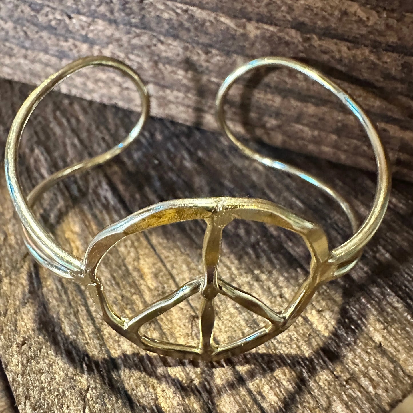 Handmade Artesian Hippie Wide Cuff Bracelet Bangle, Gold Plated, Gift Box - Silver Elegant