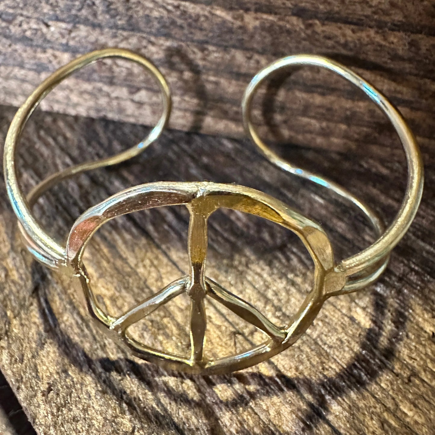 Handmade Artesian Hippie Wide Cuff Bracelet Bangle, Gold Plated, Gift Box - Silver Elegant