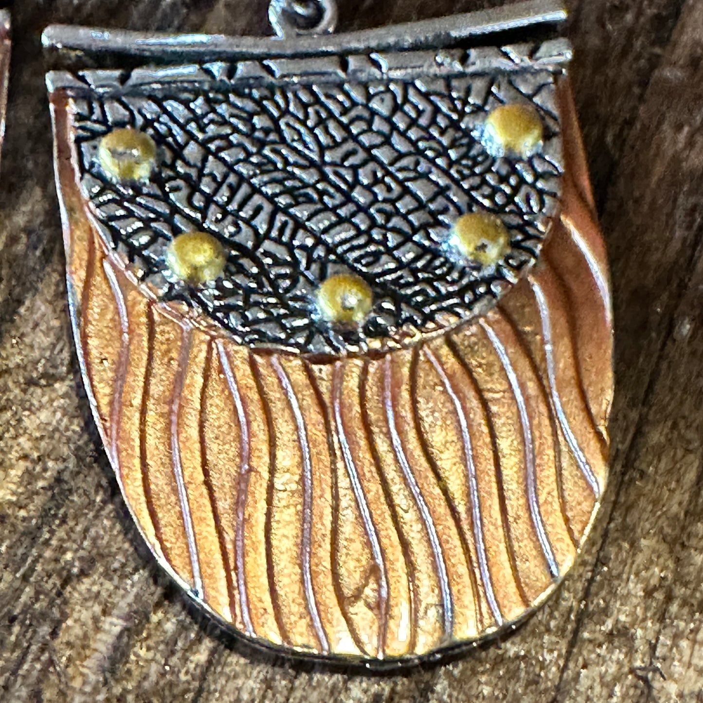 Handcrafted Bohemian Copper Dangle Earrings, Retro Ethnic Style , Gift Box - Silver Elegant