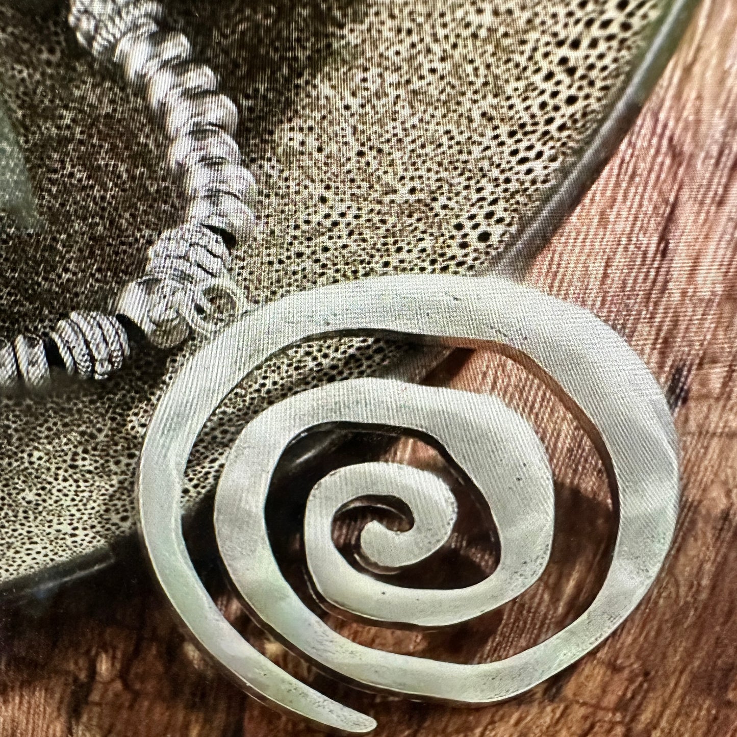 Shop Bohemian Silver Circle Pendant Necklace with Leather Cord. Handmade, elegant, adjustable, and perfect as a gift for her. Comes in a stylish gift box. Buy now! - Silver Elegant