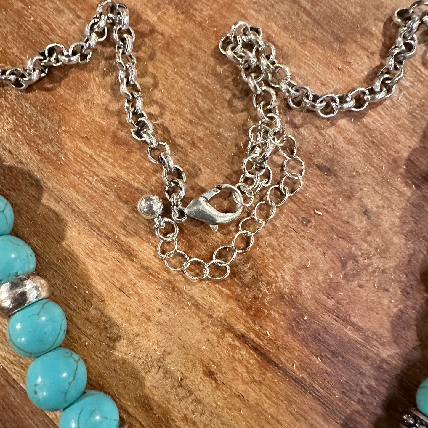 Boho Chic Western Turquoise Rustic Charm Trapezoid Jewelry Set with Cabochon Accents, Gift Box