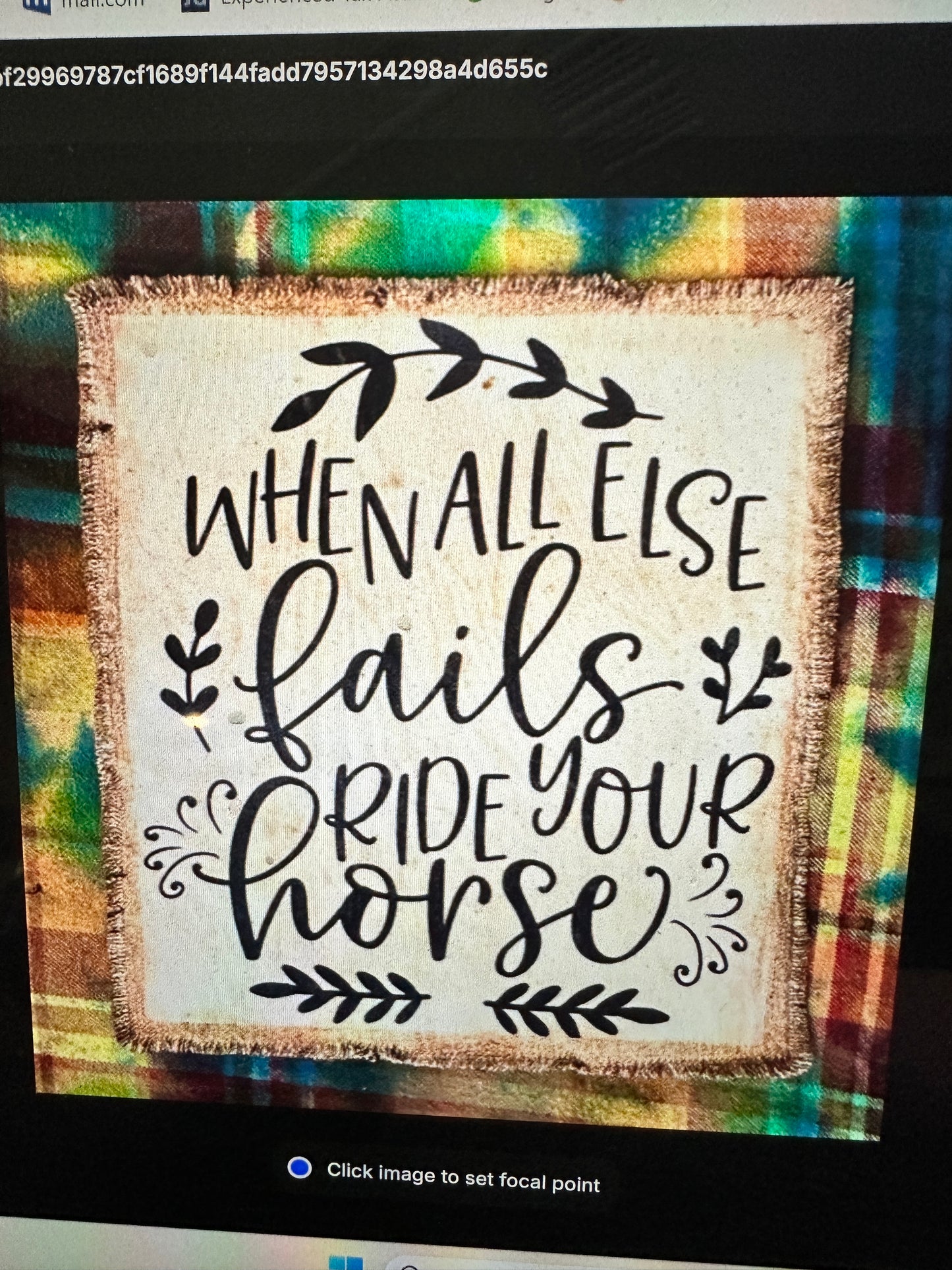 "UNIQUE FLANNEL ADVENTURE: WHEN ALL ELSE FAILS, RIDE YOUR HORSE" - CUSTOM RED TONES / XL