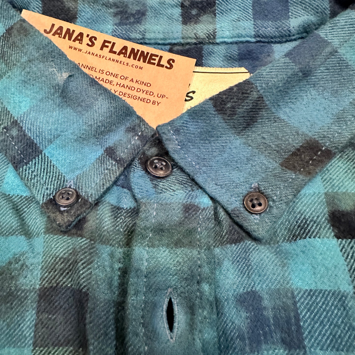 Soft Acid Washed FLANNEL SHIRT, Boots and Bling Cowgirl Thing - XL Jana's Naturals