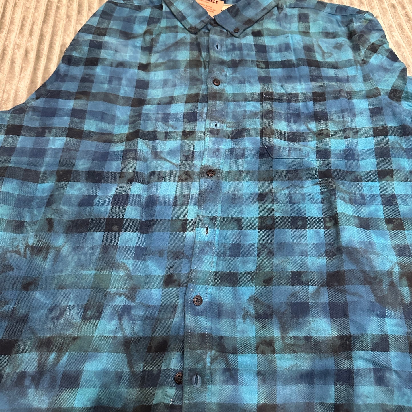 Soft Acid Washed FLANNEL SHIRT, Boots and Bling Cowgirl Thing - XL Jana's Naturals