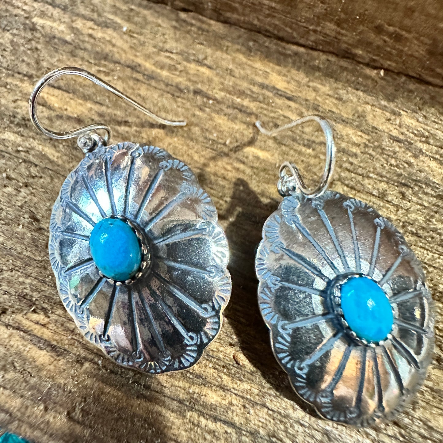 Turquoise Dreamcatcher Earrings in Sterling Silver