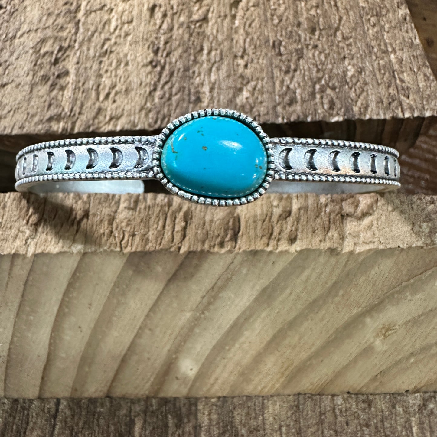 Turquoise Cuff Bracelet in Antique Silver, Native American Cuff Bangle, Ships in Gift Box