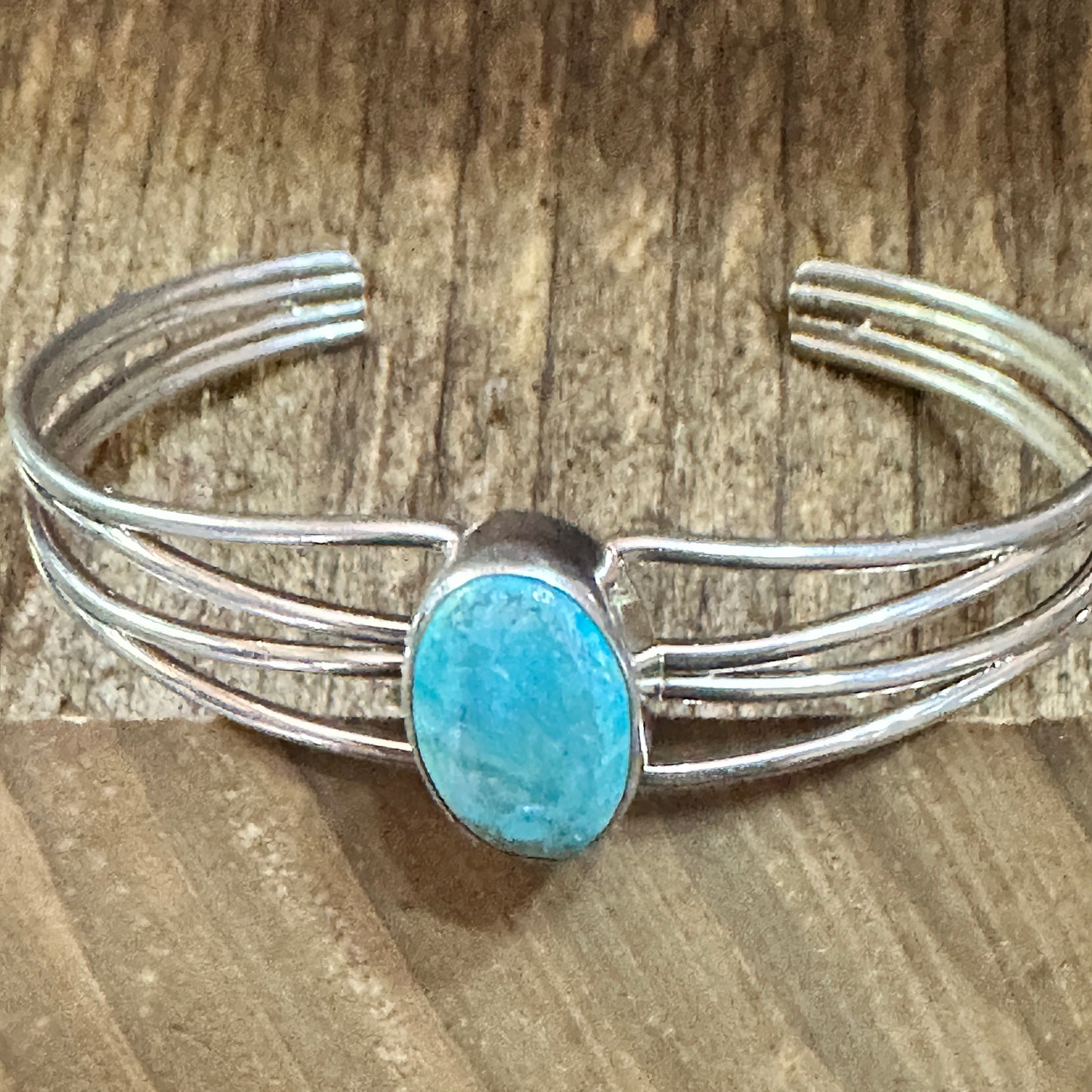 Navajo Turquoise Spiny Sterling Silver Bracelet Loop Cuff Stamped Begay