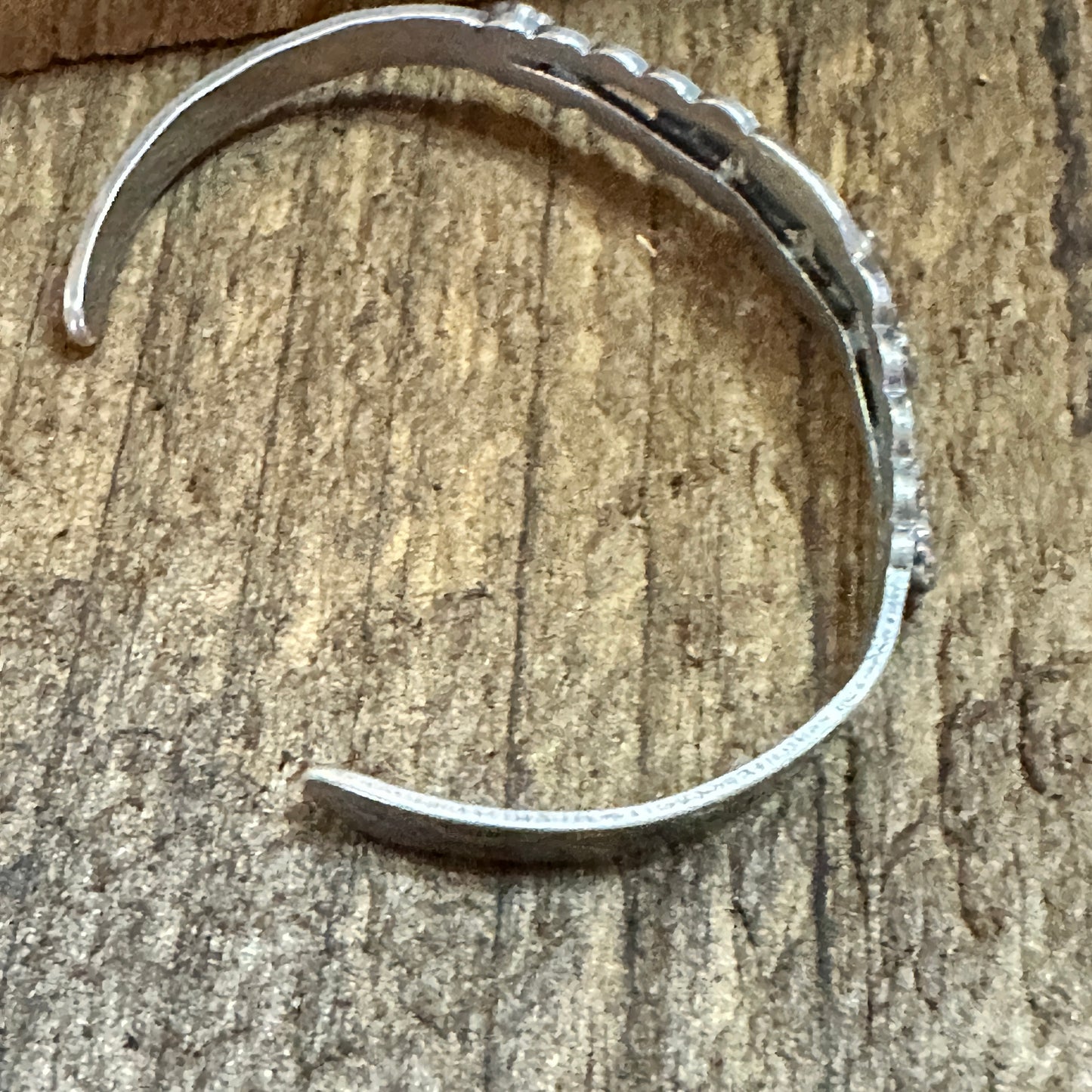 Handmade Navajo Spice Mojave Sterling Silver Cuff Bracelet with Natural Stone