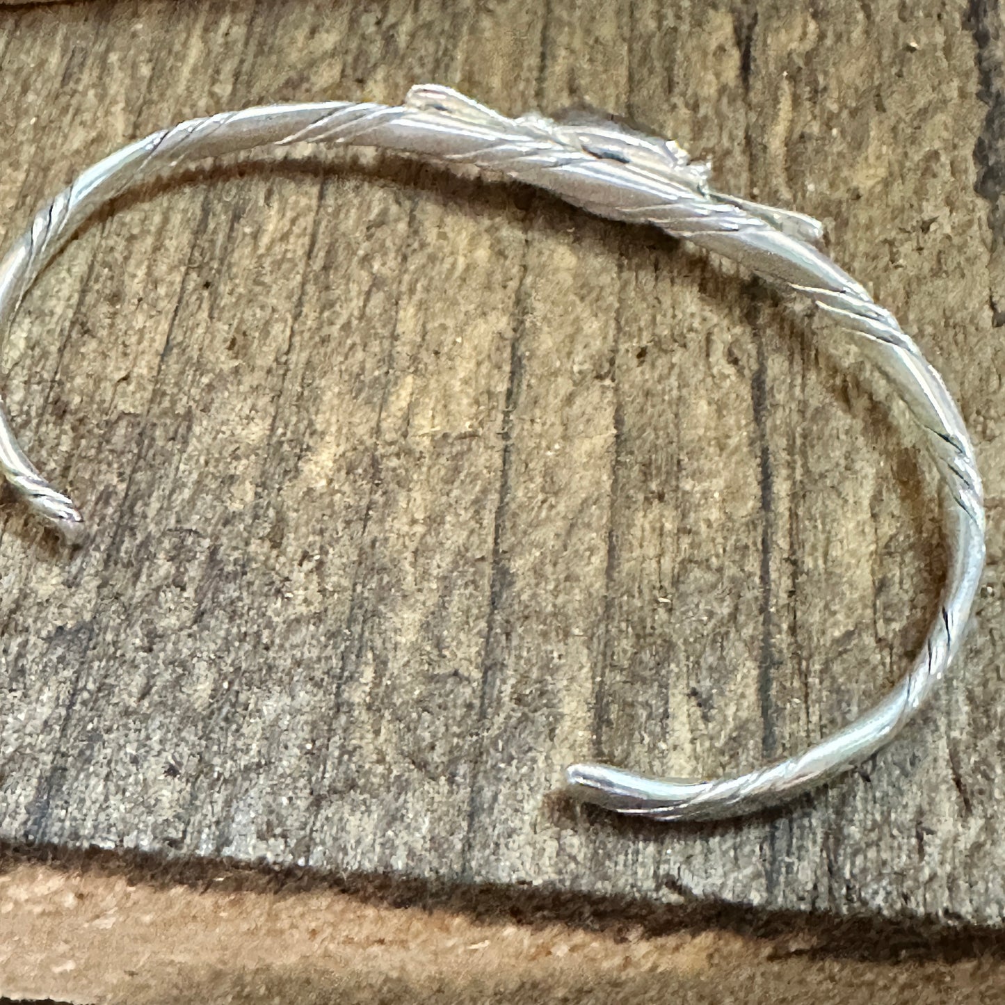 Handmade Navajo Sterling Silver & Kingman Turquoise Cuff Bracelet