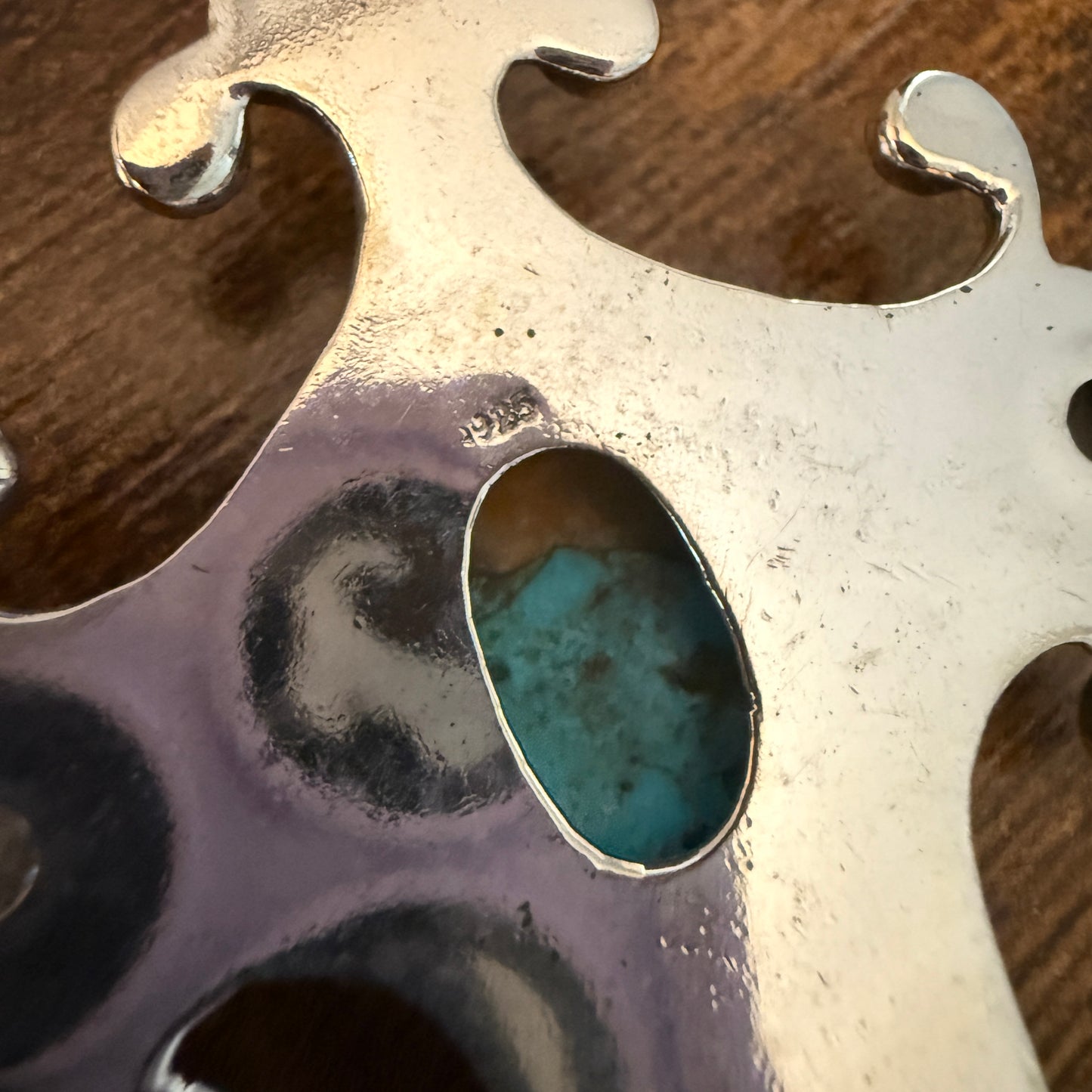 Religion Cross Blue Turquoise Copper Dalhia Oval Natural Stone Rainbow Moonstone Pendant Necklace