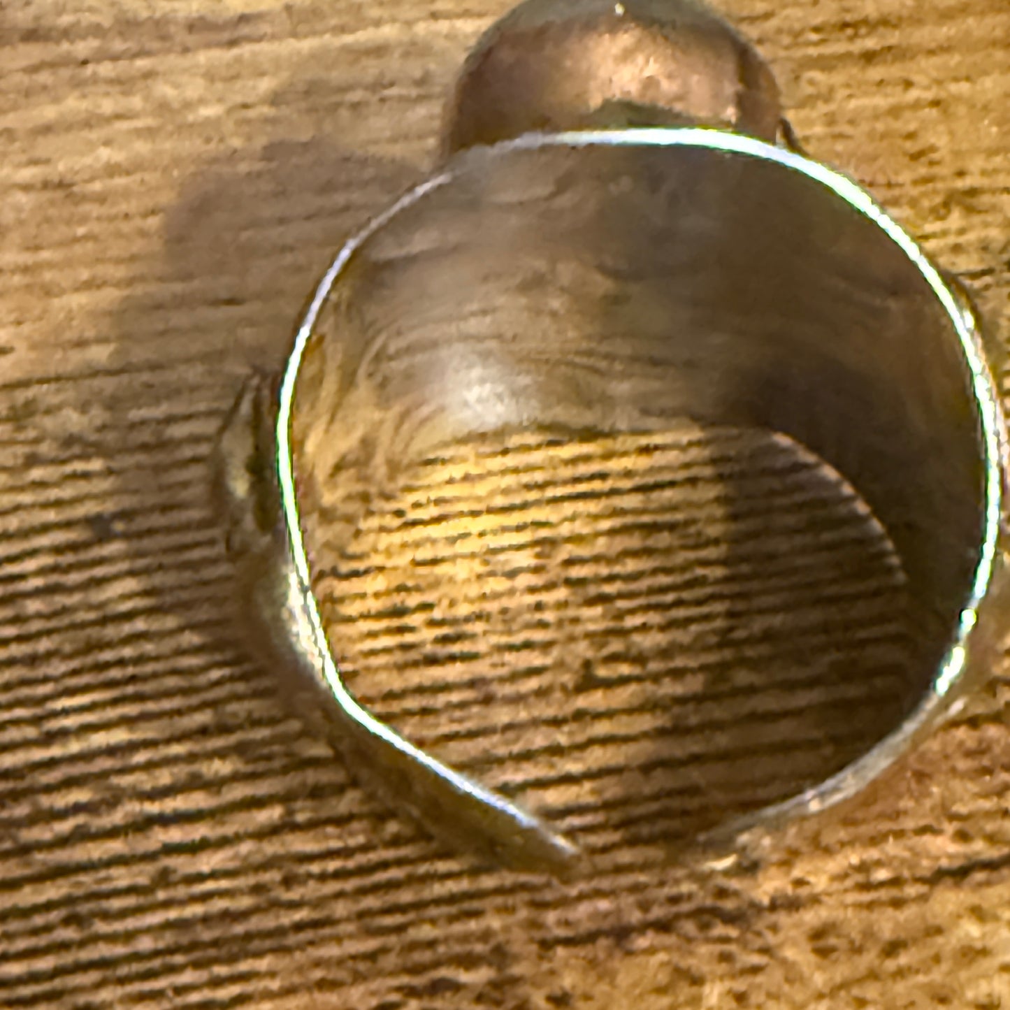 Handcrafted Moss Agate Gemstone Adjustable Ring Mixed Metals