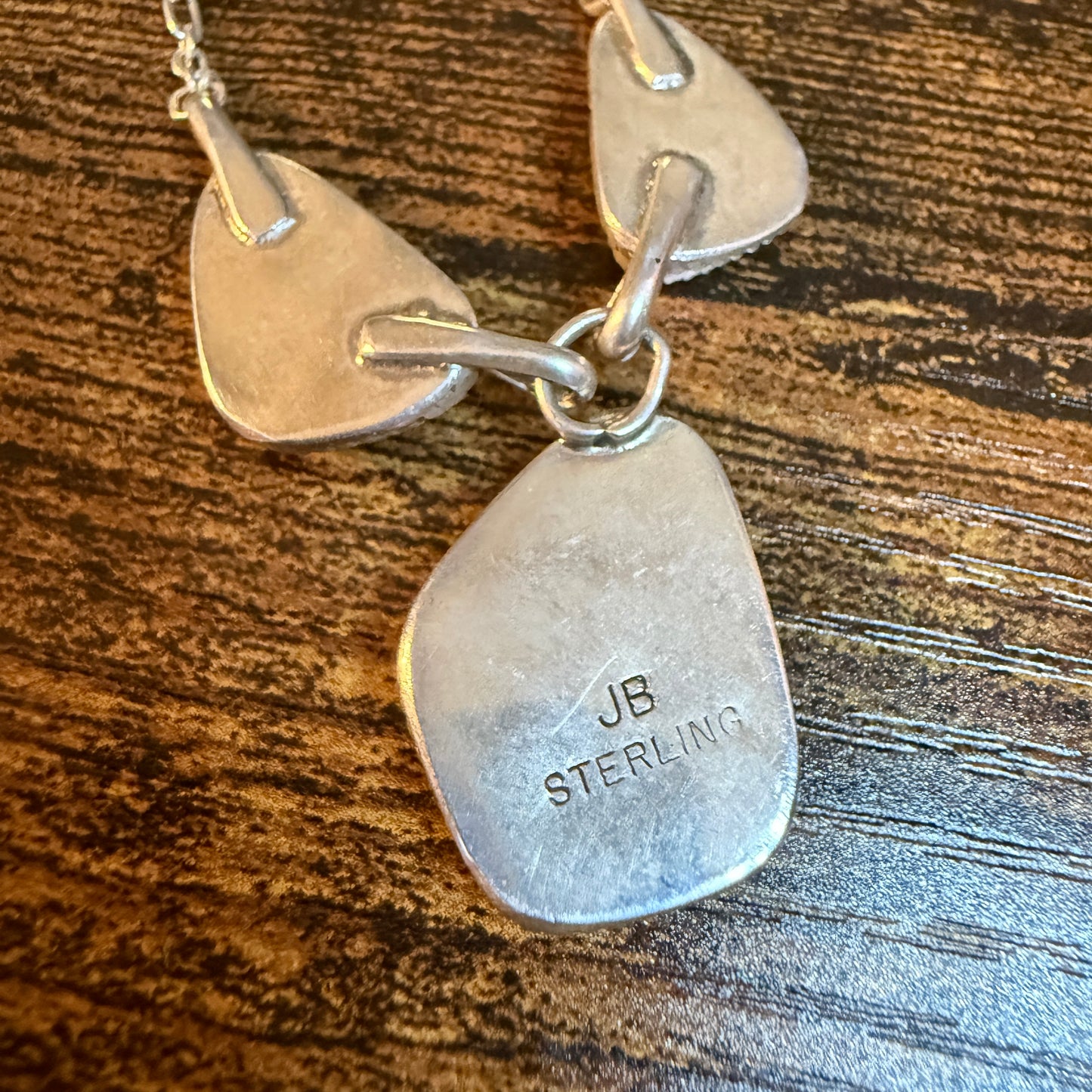 Jennifer Begay White Buffalo Dahlia Gemstone Necklace Sterling Silver 16in