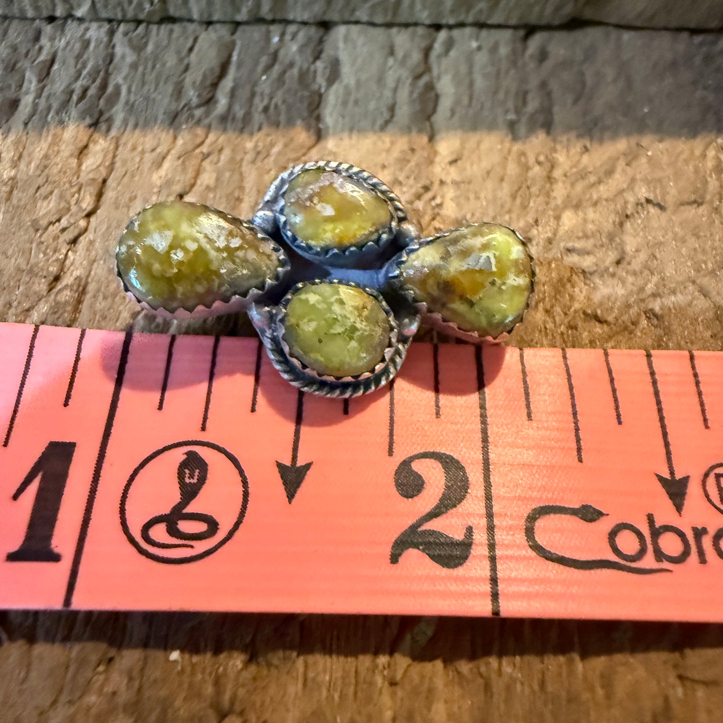 Palomino Turquoise Gemstone Slider Charm for Sterling Silver Watch Band