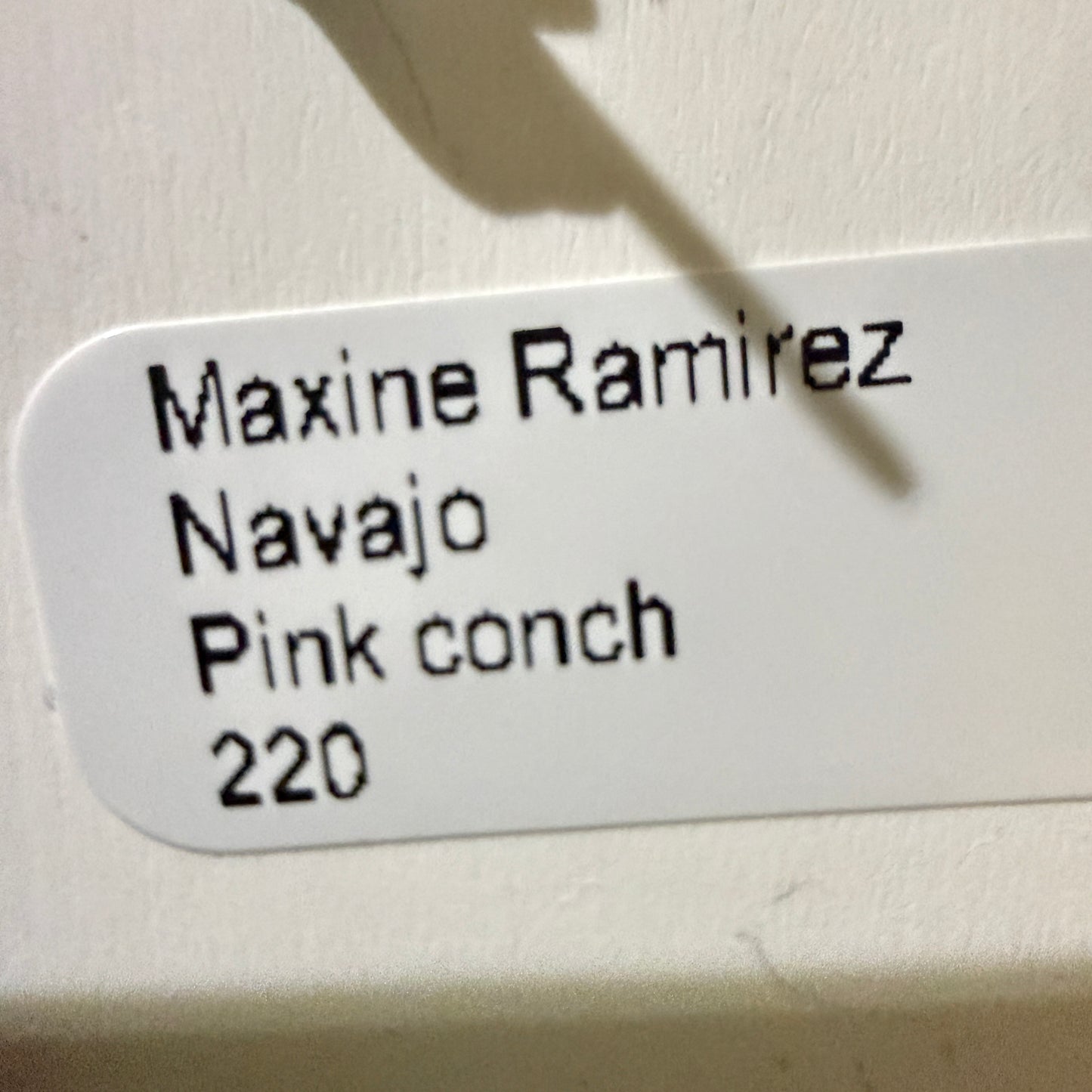 Navajo Handmade Pink Conch Stud Earring Half Cluster Sterling Silver 1 Inch