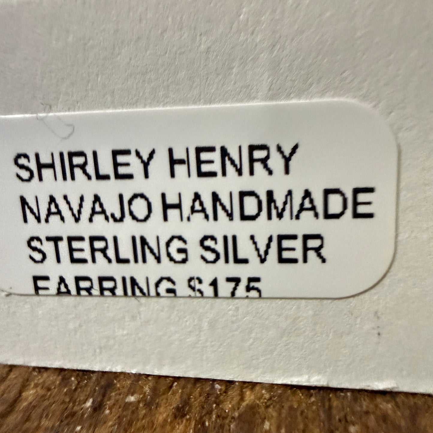 Navajo Handmade Storybook Earrings By Shirley Henry Sterling Silver