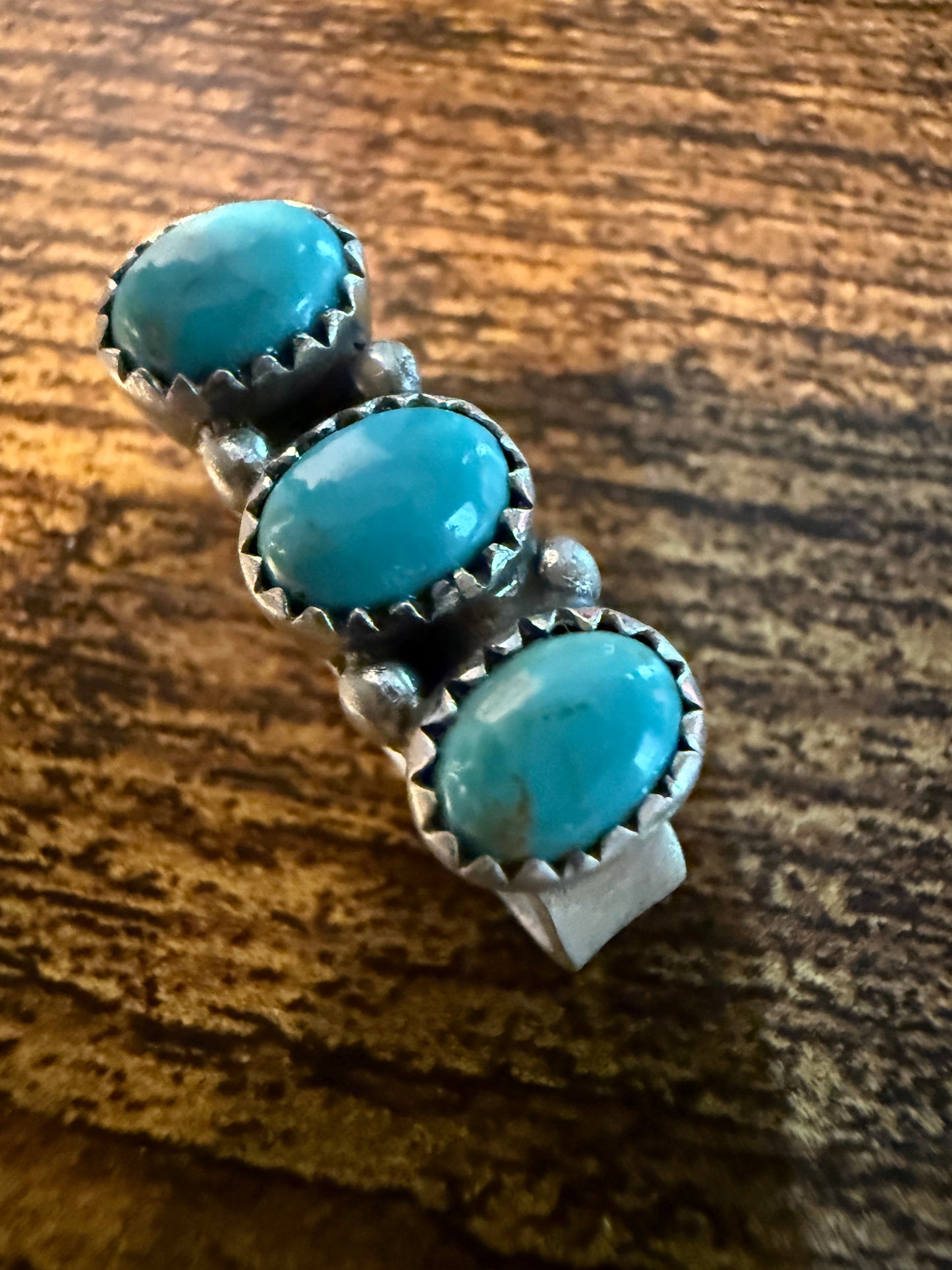 Kingman Turquoise Gemstone I-Watch Band Charm, Sterling Silver, Adjustable, 1 Inch Wild West Boho