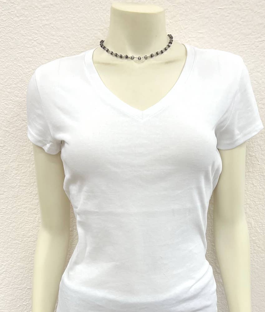 Handmade Navajo Bead Interlocked Necklace 16 to 21 Inches Long 6mm Beads