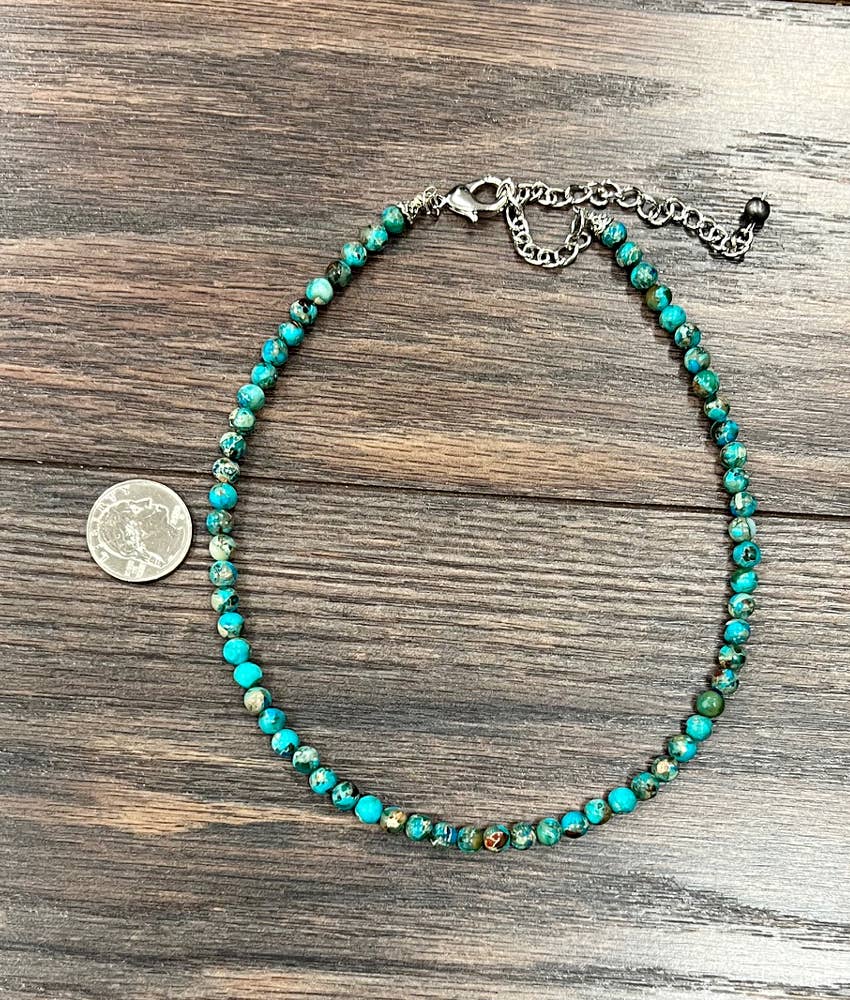 Handmade Round Gemstone Necklace 15 to 20 Inches Natural Stone Jewelry