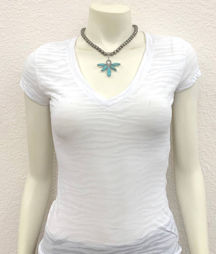 Handmade Navajo Turquoise Necklace 16 Inch Jewelry