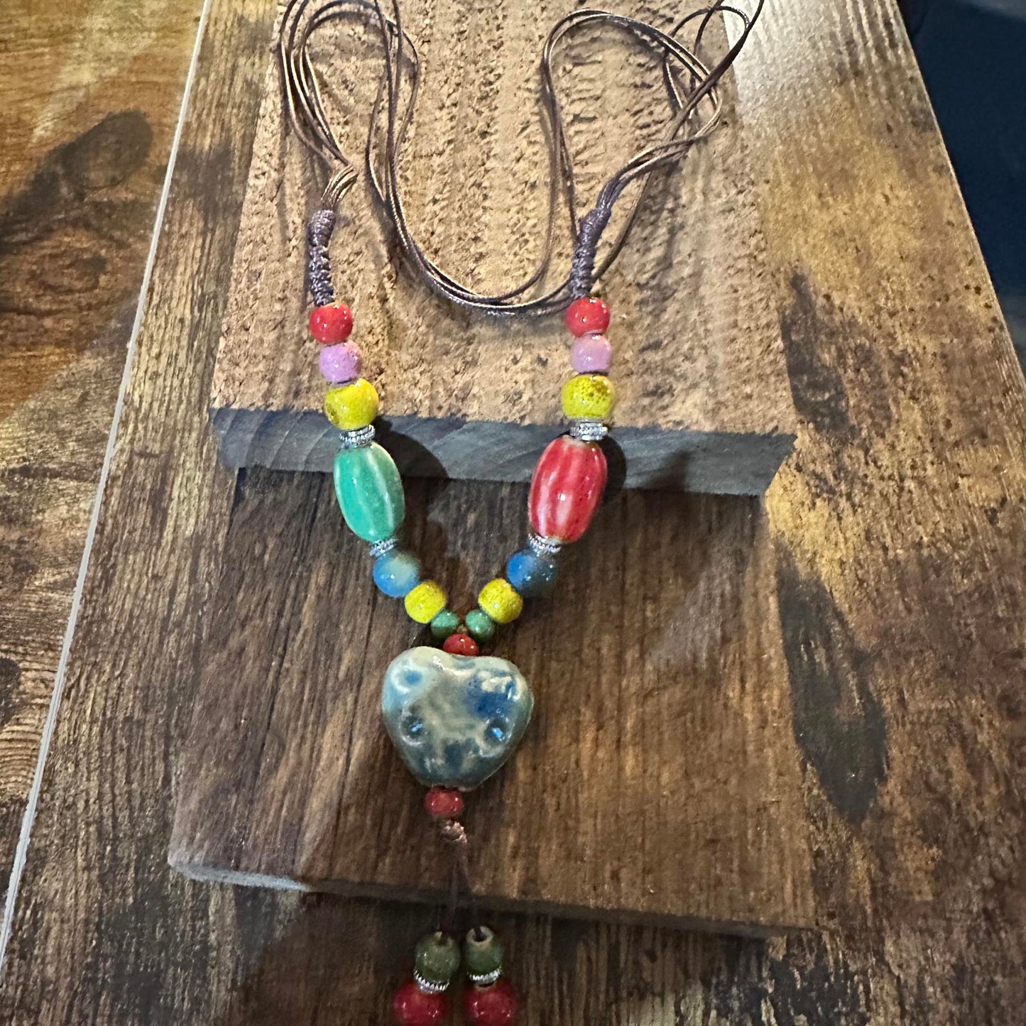 Vibrant Handmade Bohemian Beaded Necklace and Bracelet Set Gift Box