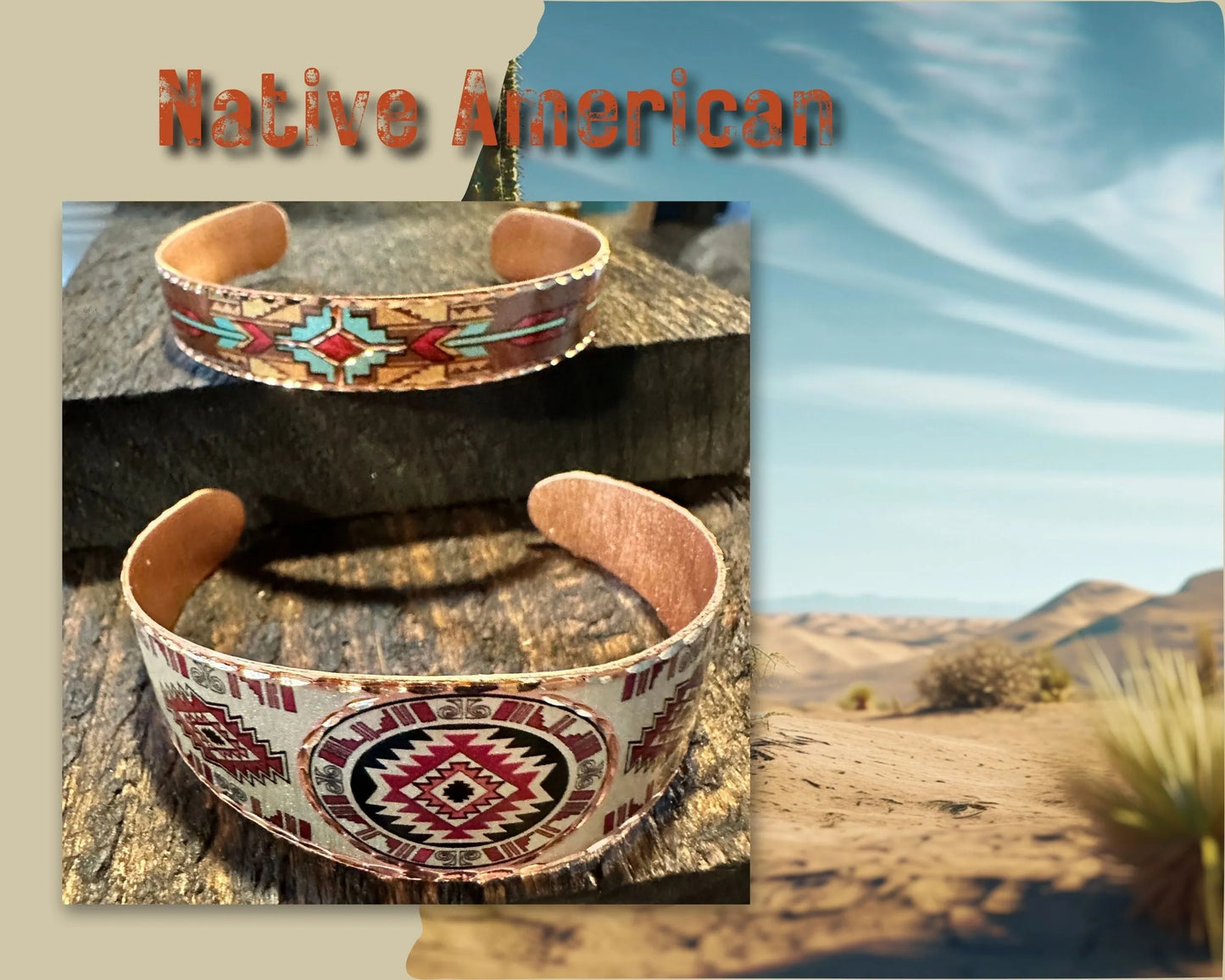 Handmade Boho Native American Cuff Bracelet, Southwest Native Bracelet, Gift Box - Silver Elegant