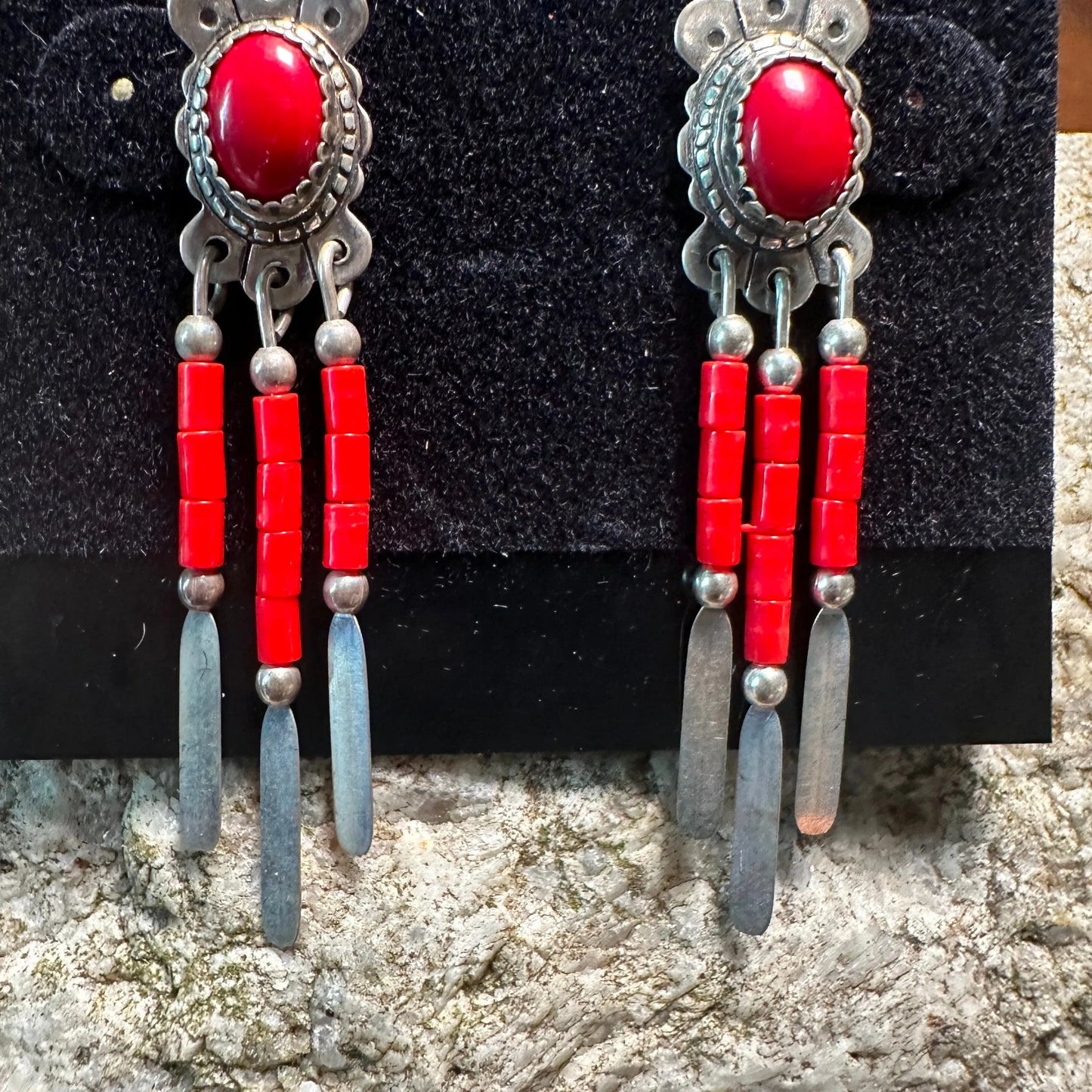 Native American Conch Drop Earrings, Genuine Sterling Silver & Red Jasper Drop Earring , Gift BoxNative American Conch Drop Earrings, Genuine Sterling Silver & Red Jasper Drop Earring , Gift Box - Premium Drop Wire Earring from Silver Elegant - Just $29! Shop now at Silver Elegant