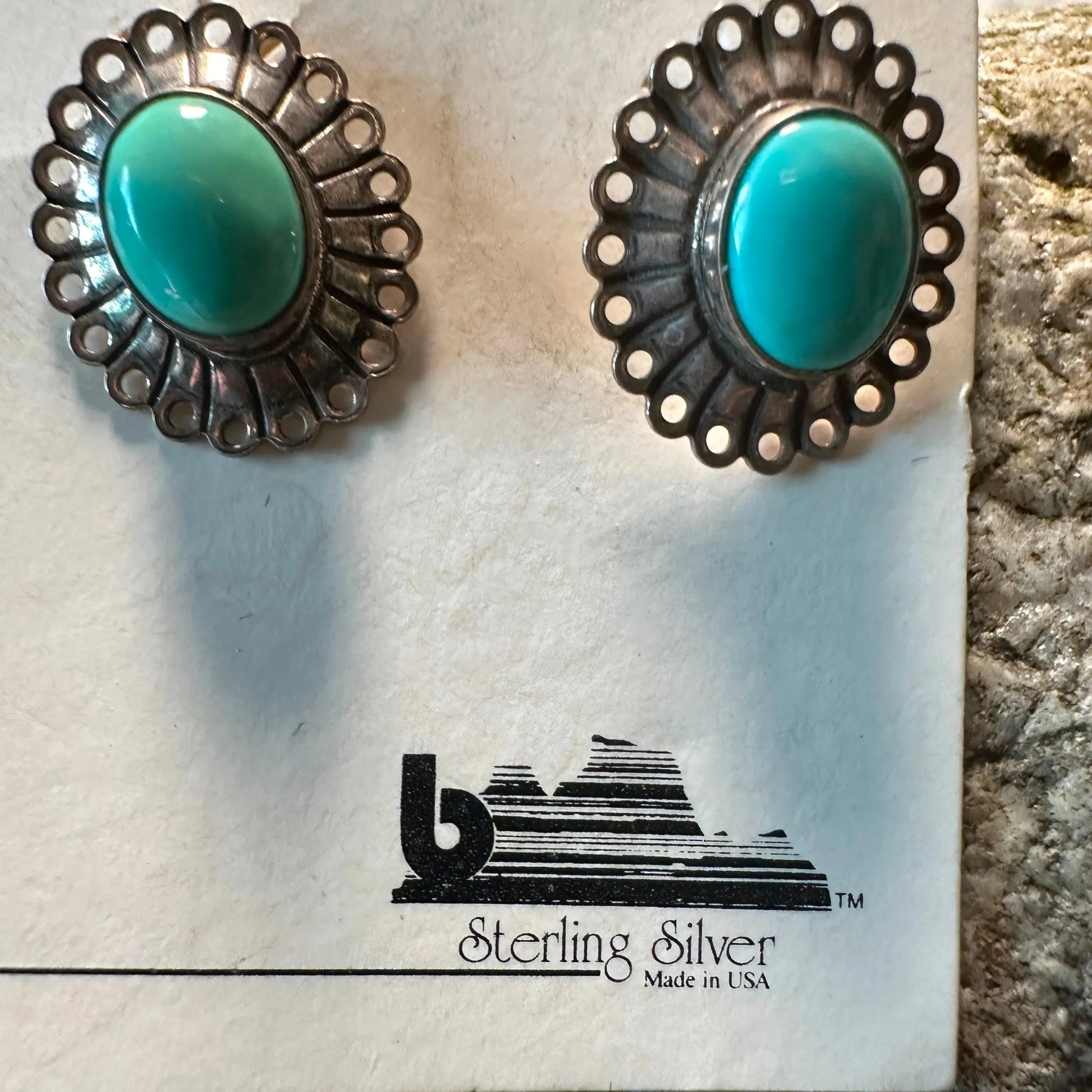 Native American Navajo Genuine Sterling Silver & Turquoise Lace Stud Earring, Gift BoxNative American Navajo Genuine Sterling Silver & Turquoise Lace Stud Earring, Gift Box - Premium Drop Earring Stud from Silver Elegant - Just $29! Shop now at Silver Elegant