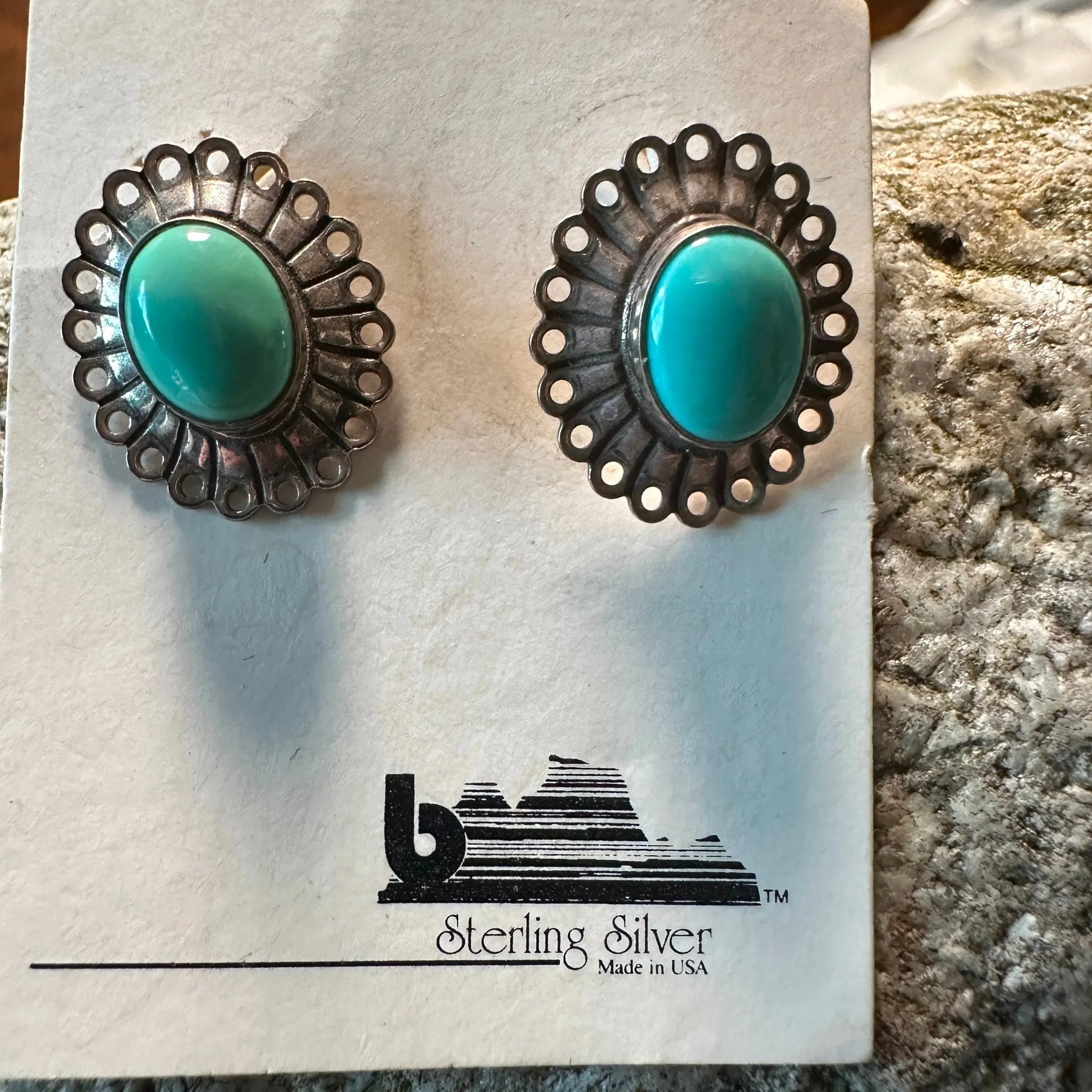 Native American Navajo Genuine Sterling Silver & Turquoise Lace Stud Earring, Gift BoxNative American Navajo Genuine Sterling Silver & Turquoise Lace Stud Earring, Gift Box - Premium Drop Earring Stud from Silver Elegant - Just $29! Shop now at Silver Elegant