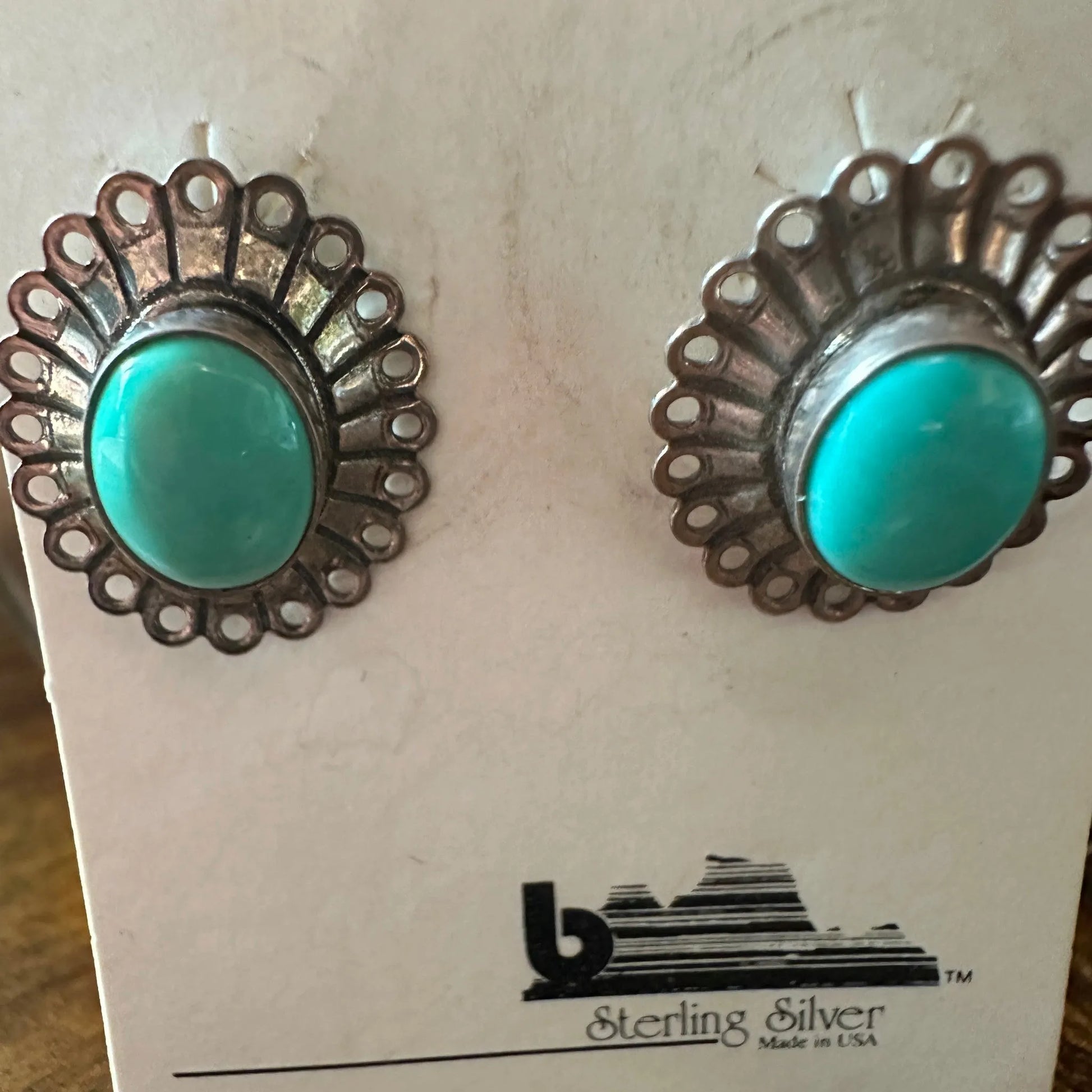 Native American Navajo Genuine Sterling Silver & Turquoise Lace Stud Earring, Gift BoxNative American Navajo Genuine Sterling Silver & Turquoise Lace Stud Earring, Gift Box - Premium Drop Earring Stud from Silver Elegant - Just $29! Shop now at Silver Elegant