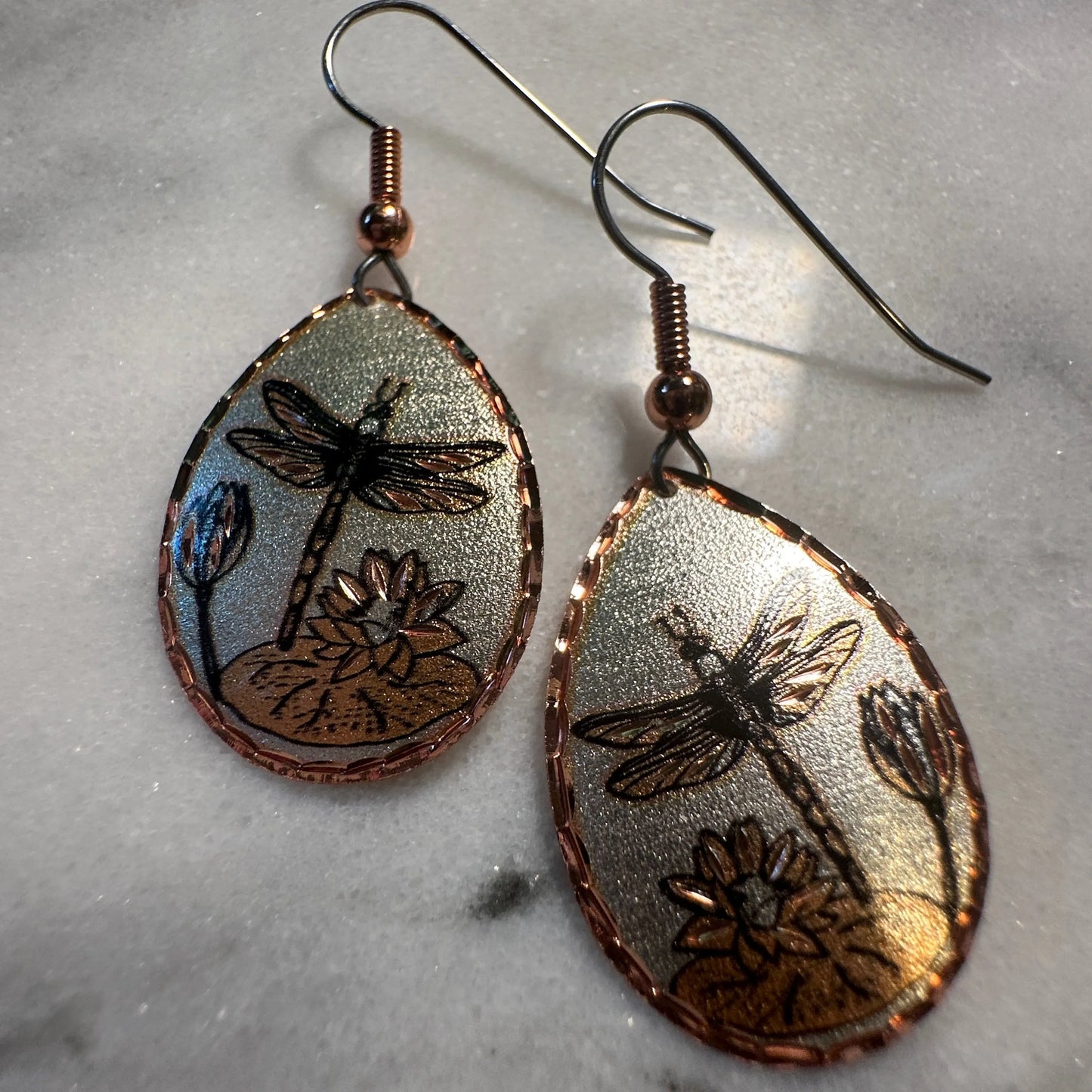 Handcrafted Boho Dragonfly Earrings, Copper Teardrop Wire Earrings, Gift BoxHandcrafted Boho Dragonfly Earrings, Copper Teardrop Wire Earrings, Gift Box - Premium Boho Drop Earring from COPPER ARTS INC. - Just $25! Shop now at Silver Elegant