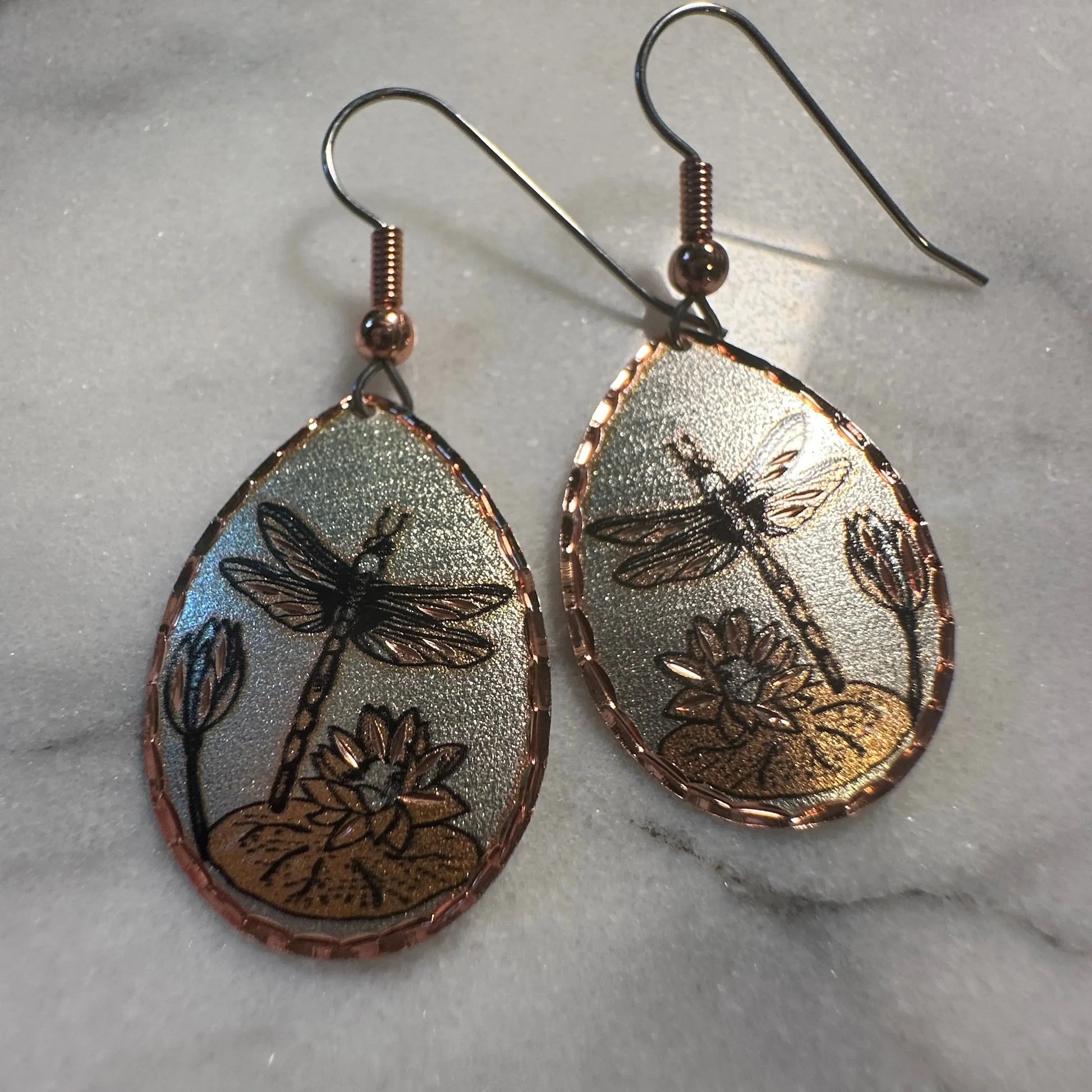 Handcrafted Boho Dragonfly Earrings, Copper Teardrop Wire Earrings, Gift BoxHandcrafted Boho Dragonfly Earrings, Copper Teardrop Wire Earrings, Gift Box - Premium Boho Drop Earring from COPPER ARTS INC. - Just $25! Shop now at Silver Elegant