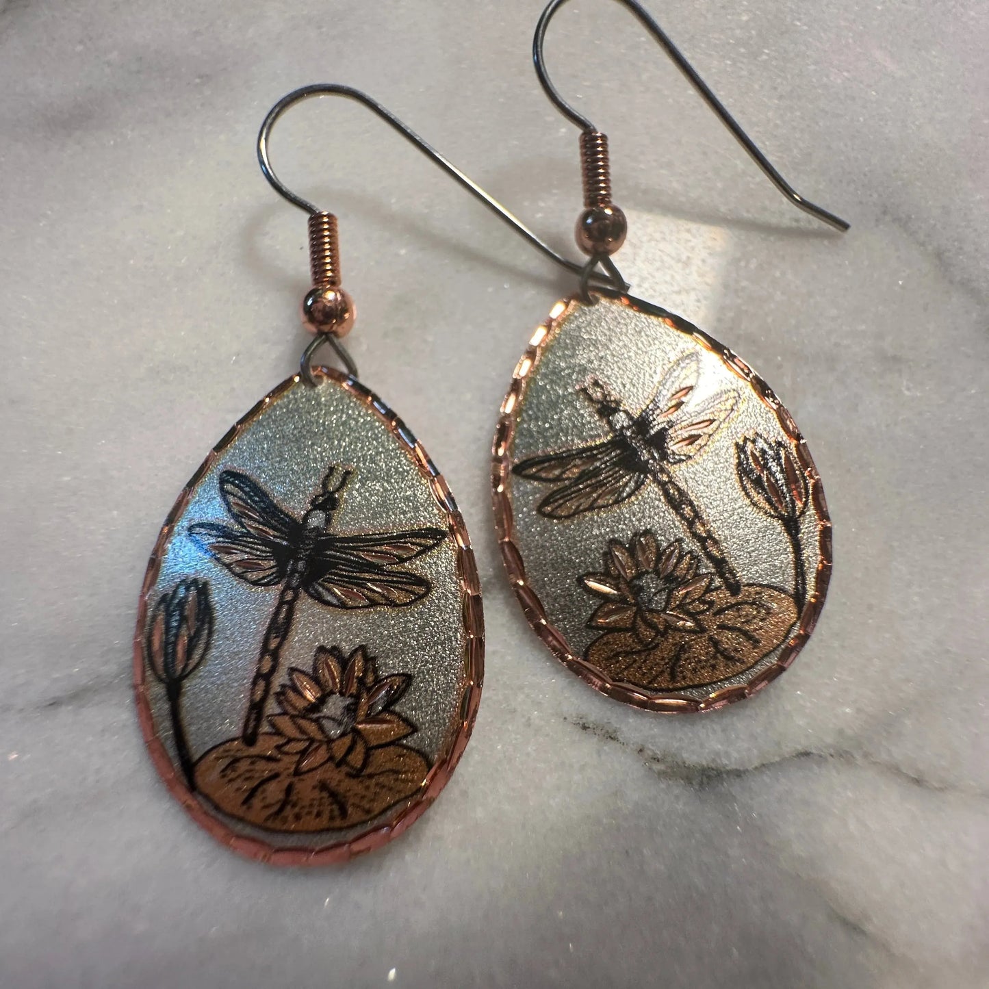 Handcrafted Boho Dragonfly Earrings, Copper Teardrop Wire Earrings, Gift BoxHandcrafted Boho Dragonfly Earrings, Copper Teardrop Wire Earrings, Gift Box - Premium Boho Drop Earring from COPPER ARTS INC. - Just $25! Shop now at Silver Elegant