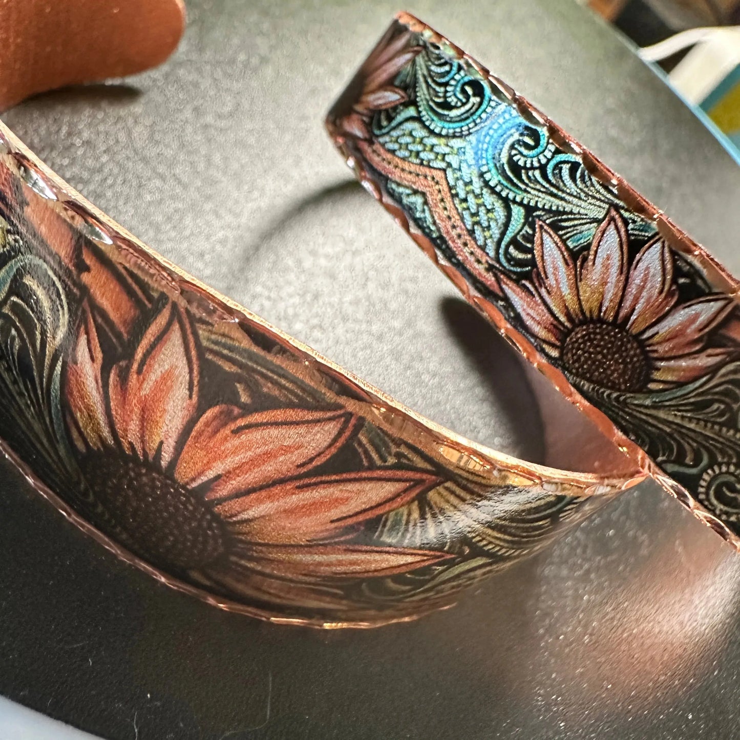 Handmade Boho Western Copper Native Sunflowers Narrow Bracelet, Gift BoxHandmade Boho Western Copper Native Sunflowers Narrow Bracelet, Gift Box - Premium boho bracelet from COPPER ARTS INC. - Just $27! Shop now at Silver Elegant