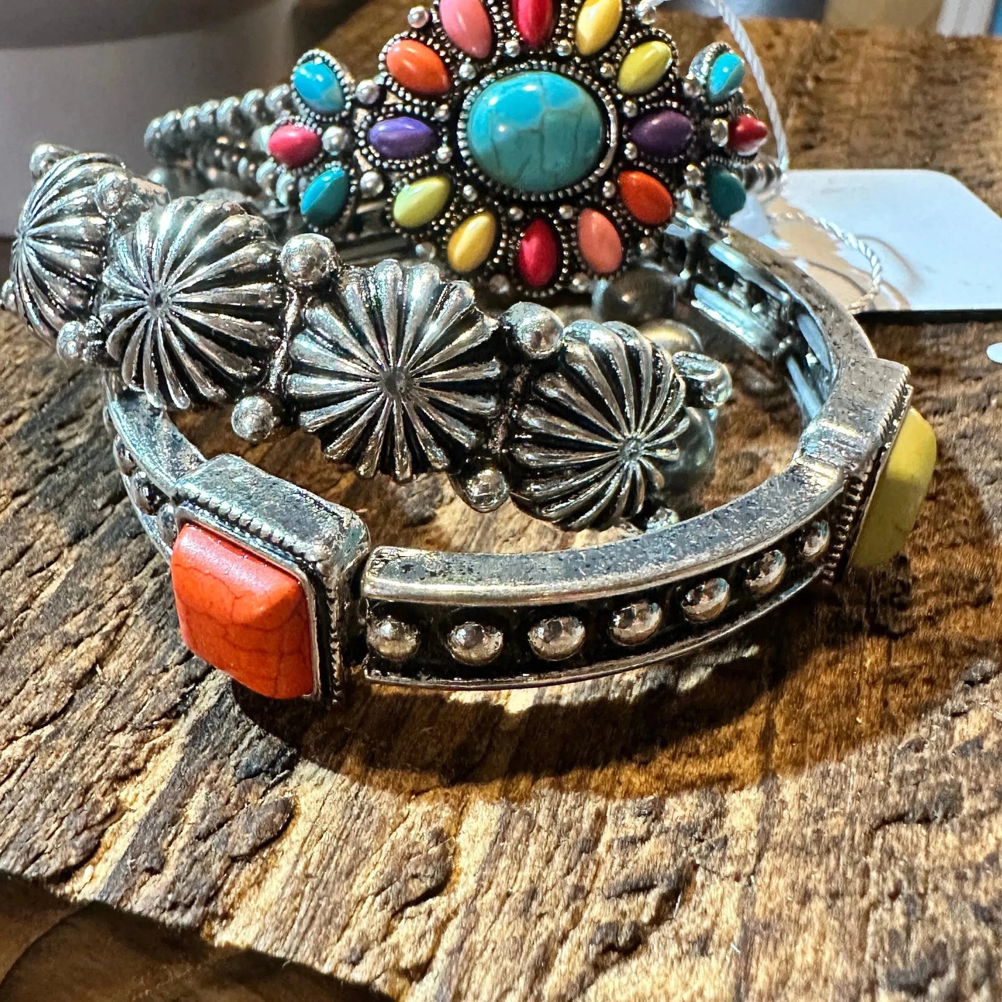 Floral Navajo Pearl Bracelets