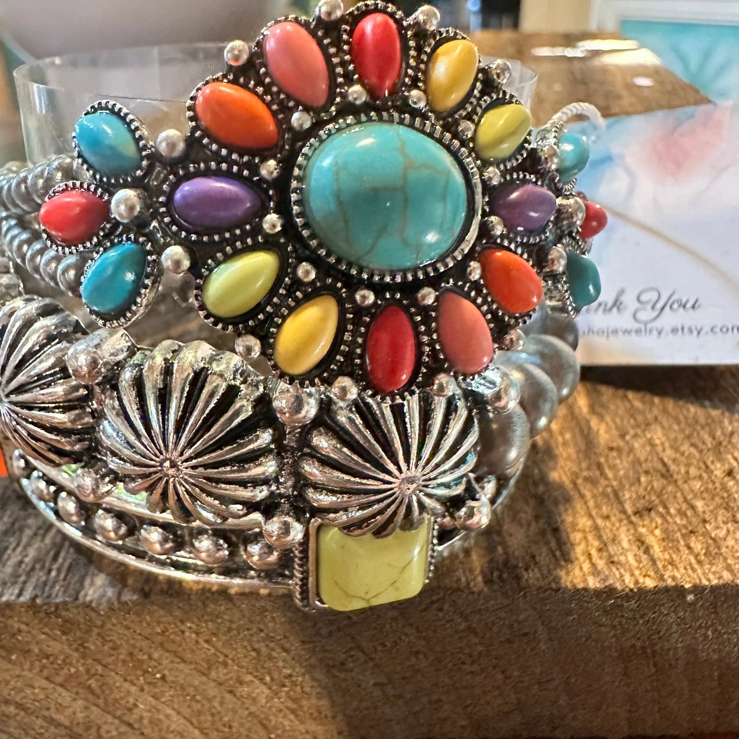 Floral Navajo Pearl Bracelets