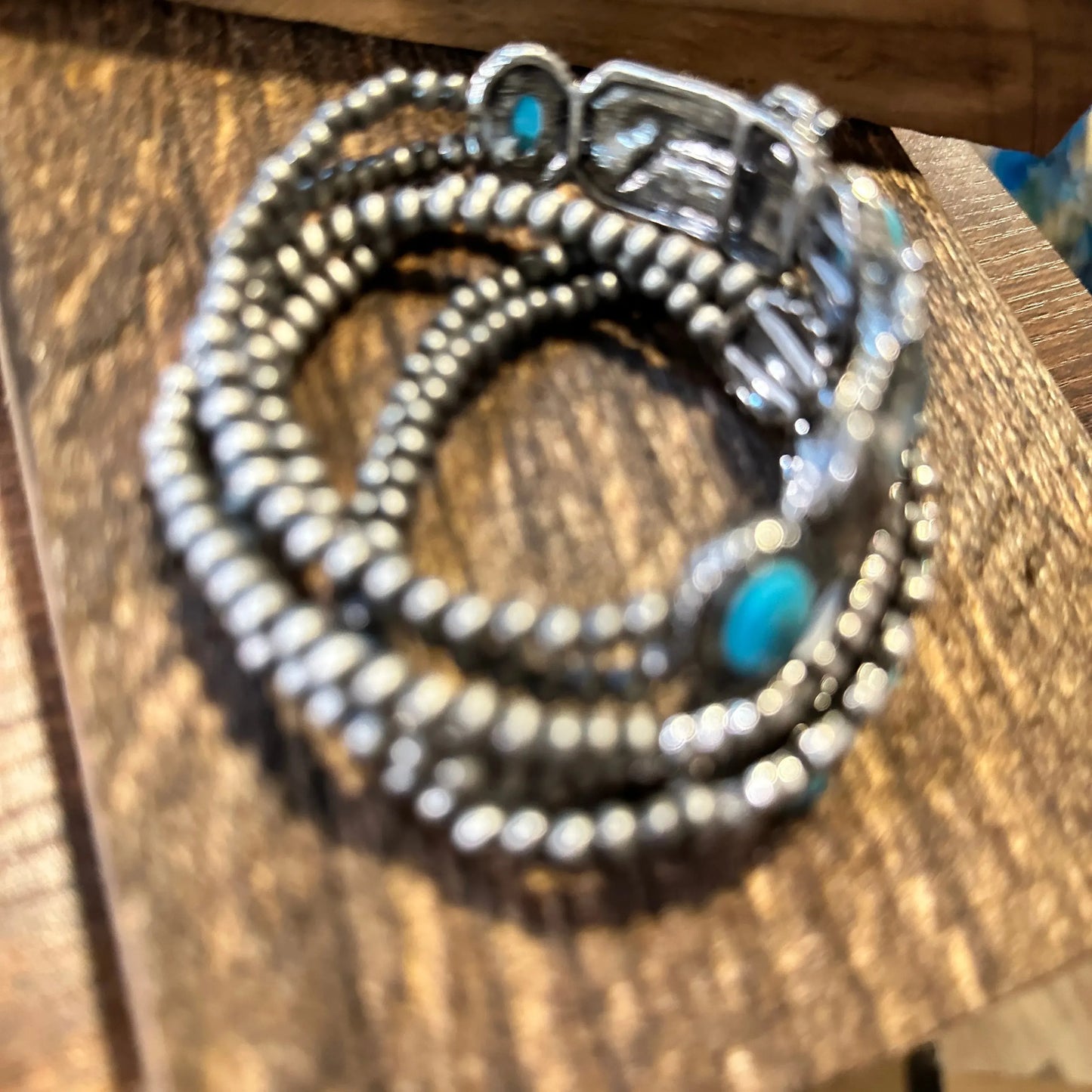 Handcrafted Boho Cowgirl Bracelet,  Native Horse Turquoise Navajo Beads Bracelet, Gift BoxHandcrafted Boho Cowgirl Bracelet,  Native Horse Turquoise Navajo Beads Bracelet, Gift Box - Premium boho bracelet from Lunar Deer - Just $39! Shop now at Silver Elegant