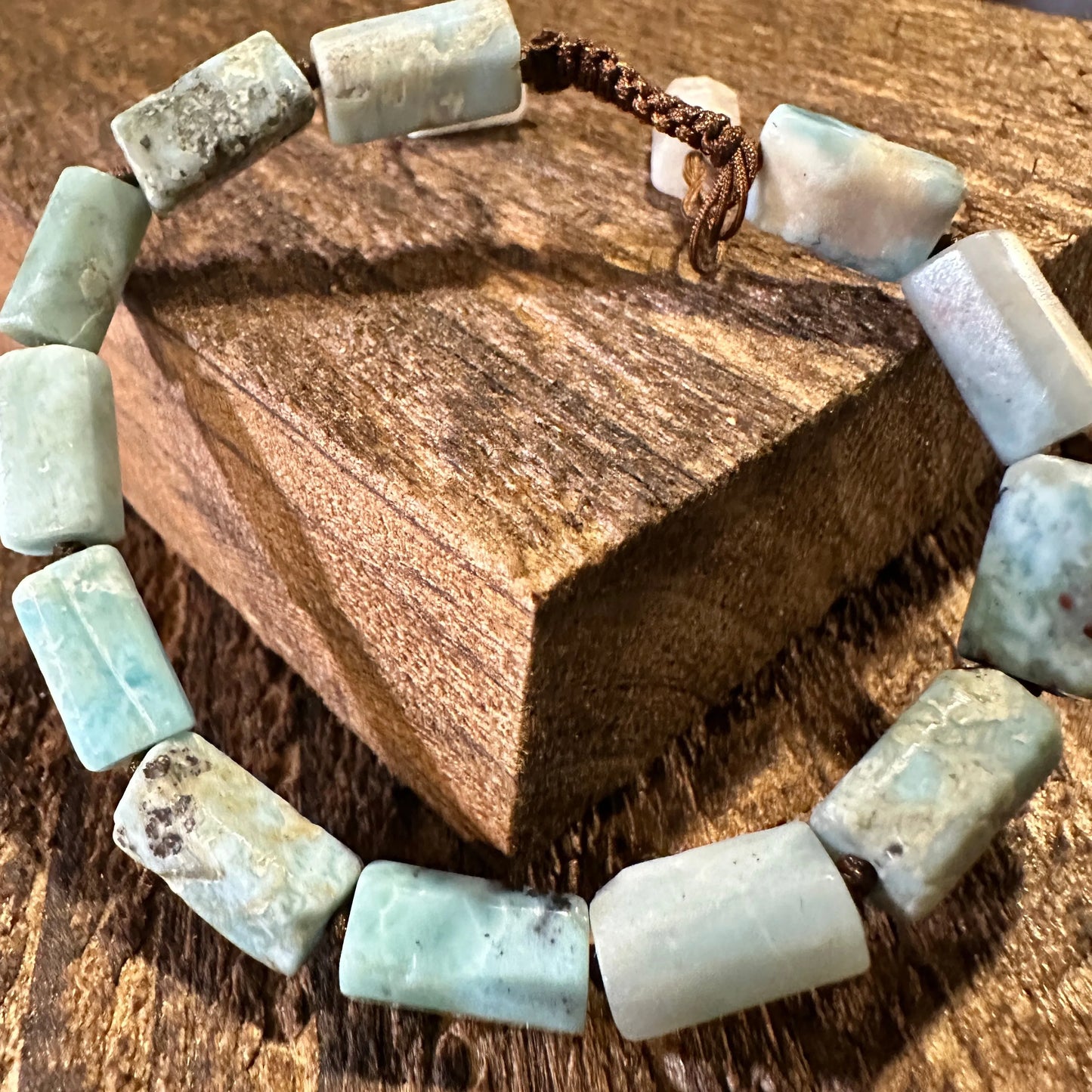 Handcrafted Boho Western Chic Blue Larimar Stone Link Bracelet, Adjustable, Gift BoxHandcrafted Boho Western Chic Blue Larimar Stone Link Bracelet, Adjustable, Gift Box - Premium boho bracelet from Silver Elegant - Just $16! Shop now at Silver Elegant