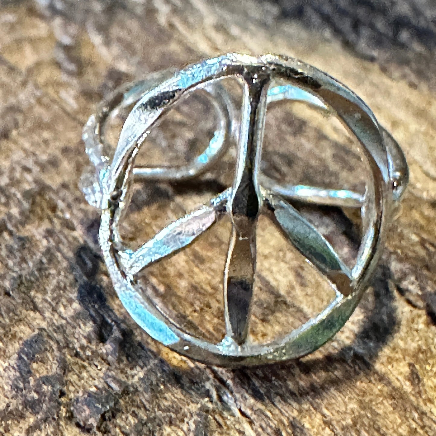 Handmade Artesian Hippie Silver Peace Sign Adjustable Ring, Gift BoxHandmade Artesian Hippie Silver Peace Sign Adjustable Ring, Gift Box - Premium hippie jewelry from Silver Elegant - Just $15! Shop now at Silver Elegant