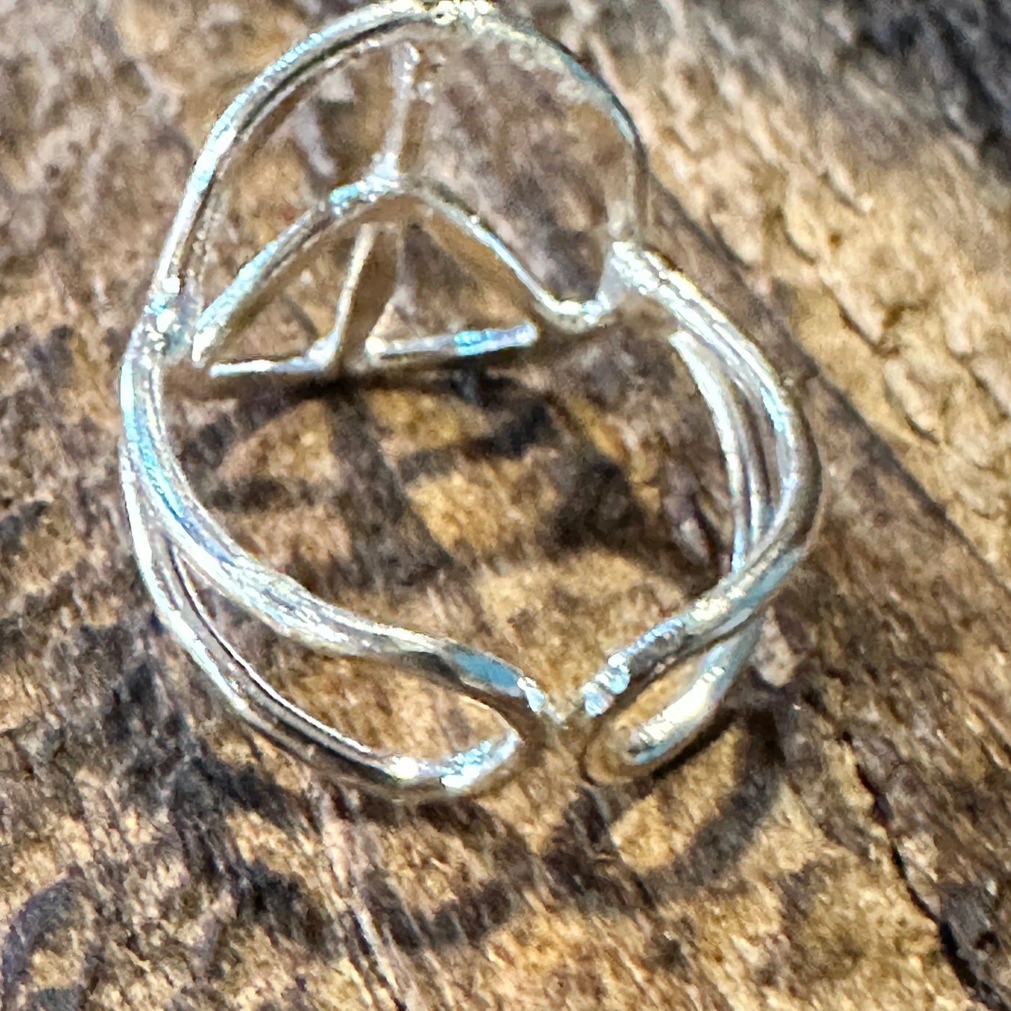 Handmade Artesian Hippie Silver Peace Sign Adjustable Ring, Gift BoxHandmade Artesian Hippie Silver Peace Sign Adjustable Ring, Gift Box - Premium hippie jewelry from Silver Elegant - Just $15! Shop now at Silver Elegant