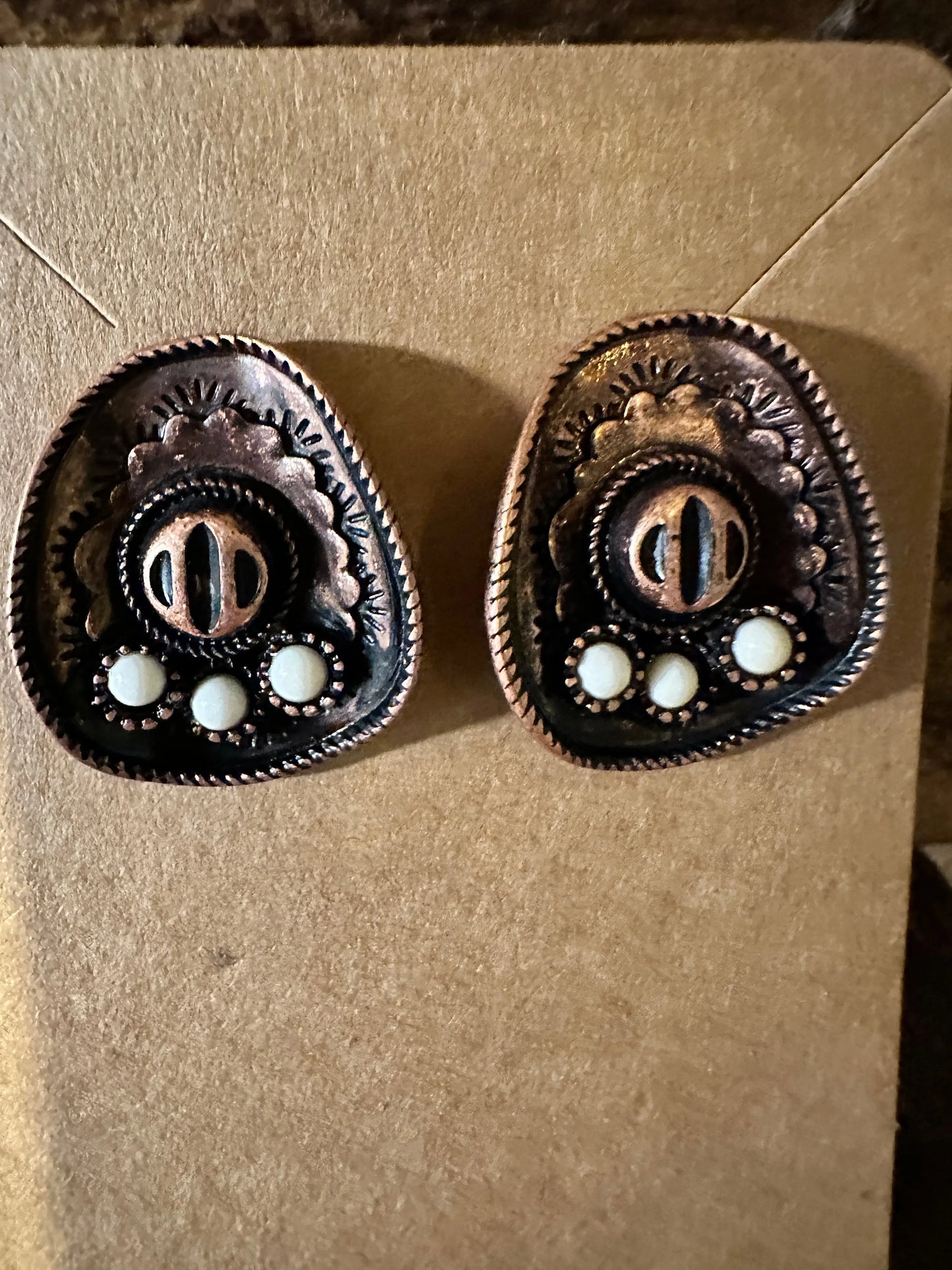 Boho Cowboy Hat Earrings