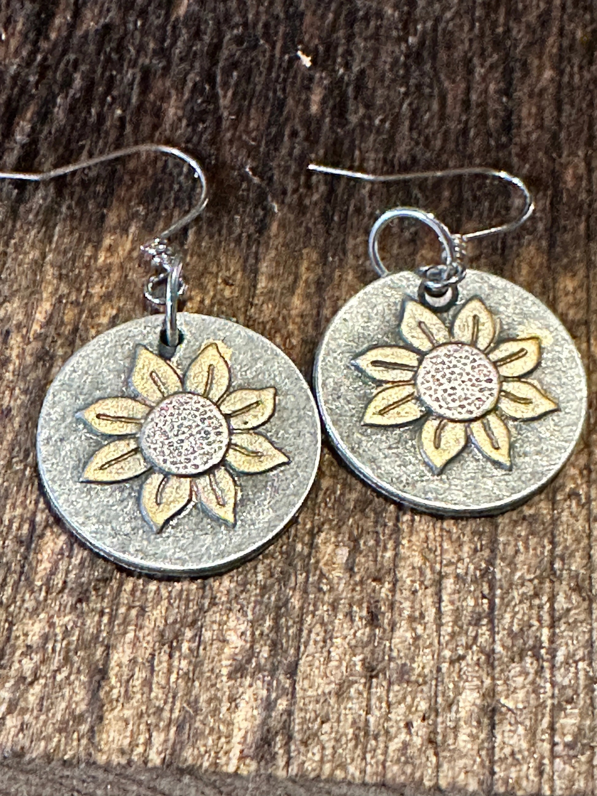 Boho Hippie Sunflower Western Silver Drop Wire Earrings, Gift BoxBoho Hippie Sunflower Western Silver Drop Wire Earrings, Gift Box - Premium Drop Stud Earring from Silver Elegant - Just $11! Shop now at Silver Elegant