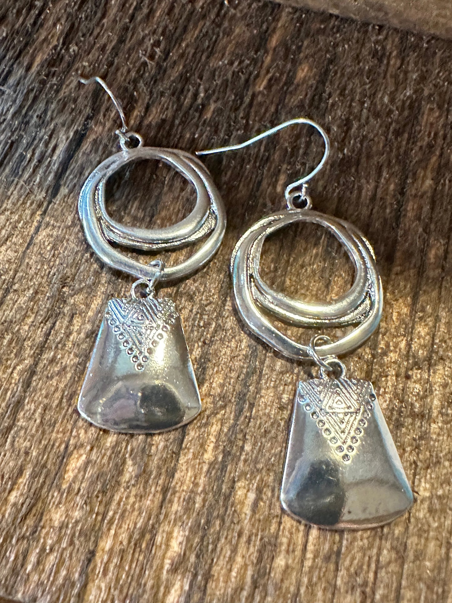 Boho Hippie Western Cowgirl Circle Silver Drop Wire Earrings, Gift BoxBoho Hippie Western Cowgirl Circle Silver Drop Wire Earrings, Gift Box - Premium Drop Wire Earring from Silver Elegant - Just $13! Shop now at Silver Elegant