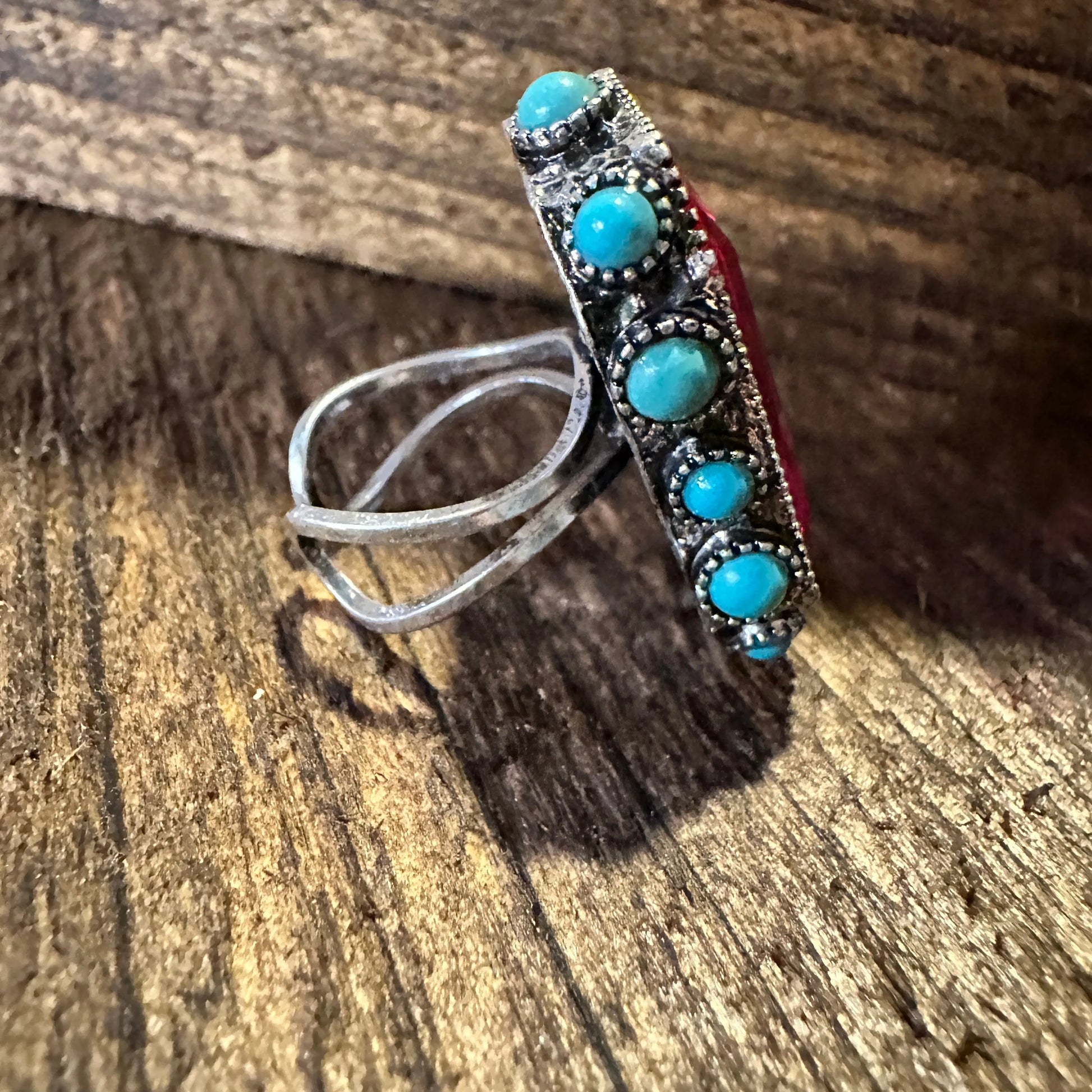 Western Boho Hippie Octagon Cut Crystal Stretch Ring: Fuchsia Cuff Ring, Gift BoxWestern Boho Hippie Octagon Cut Crystal Stretch Ring: Fuchsia Cuff Ring, Gift Box - Premium cuff rings from Silver Elegant - Just $18! Shop now at Silver Elegant