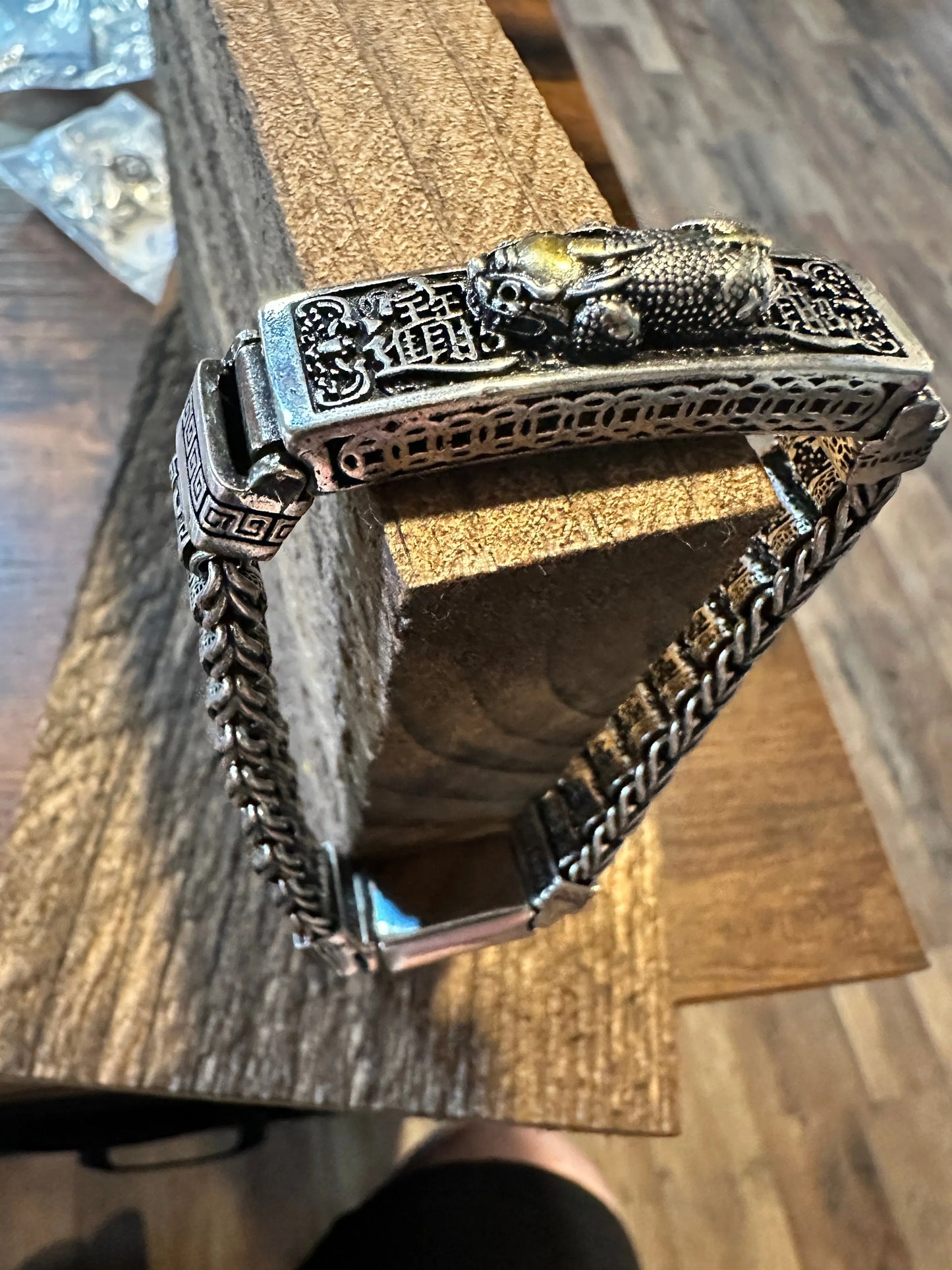 Mens Cuff Bracelet Heavy Link Trendy Bracelet, Size 22CMMens Cuff Bracelet Heavy Link Trendy Bracelet, Size 22CM - Premium Boho Mens Jewelry from Silver Elegant - Just $24! Shop now at Silver Elegant