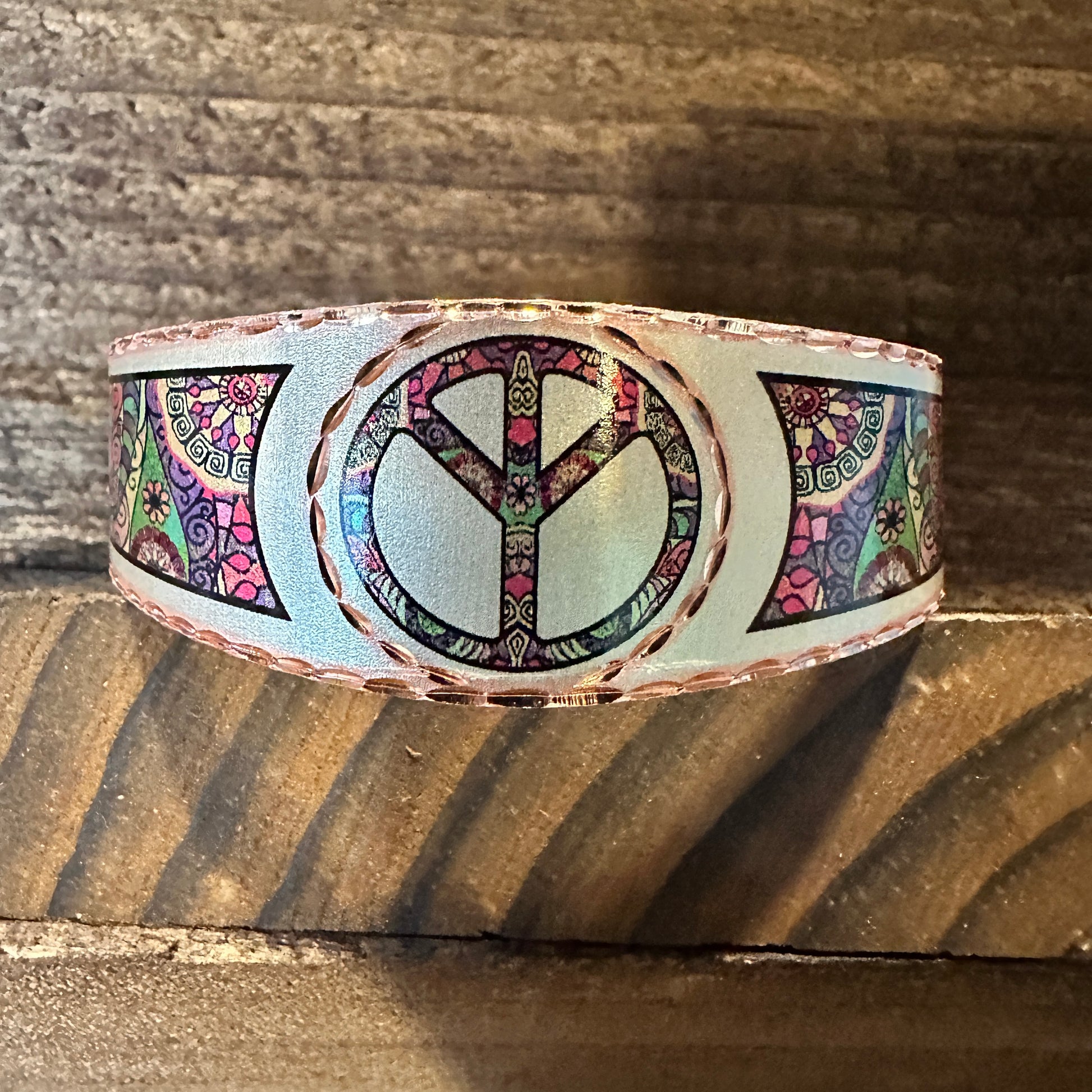 Handmade Boho Copper Wide Cuff Bracelet, Diamond Cut Hippie Peace Design, Gift BoxHandmade Boho Copper Wide Cuff Bracelet, Diamond Cut Hippie Peace Design, Gift Box - Premium boho bracelet from COPPER ARTS INC. - Just $32! Shop now at Silver Elegant