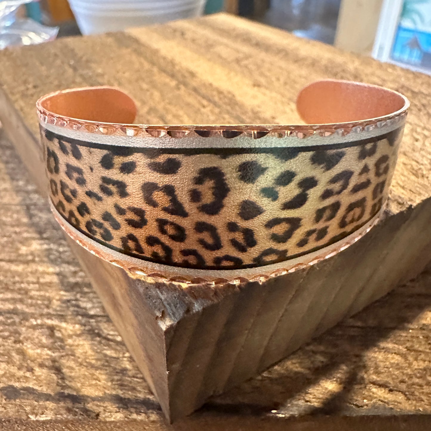 Handmade Boho Copper Wide Cuff Bracelet, Diamond Cut Leopard Design, Gift BoxHandmade Boho Copper Wide Cuff Bracelet, Diamond Cut Leopard Design, Gift Box - Premium boho bracelet from COPPER ARTS INC. - Just $32! Shop now at Silver Elegant